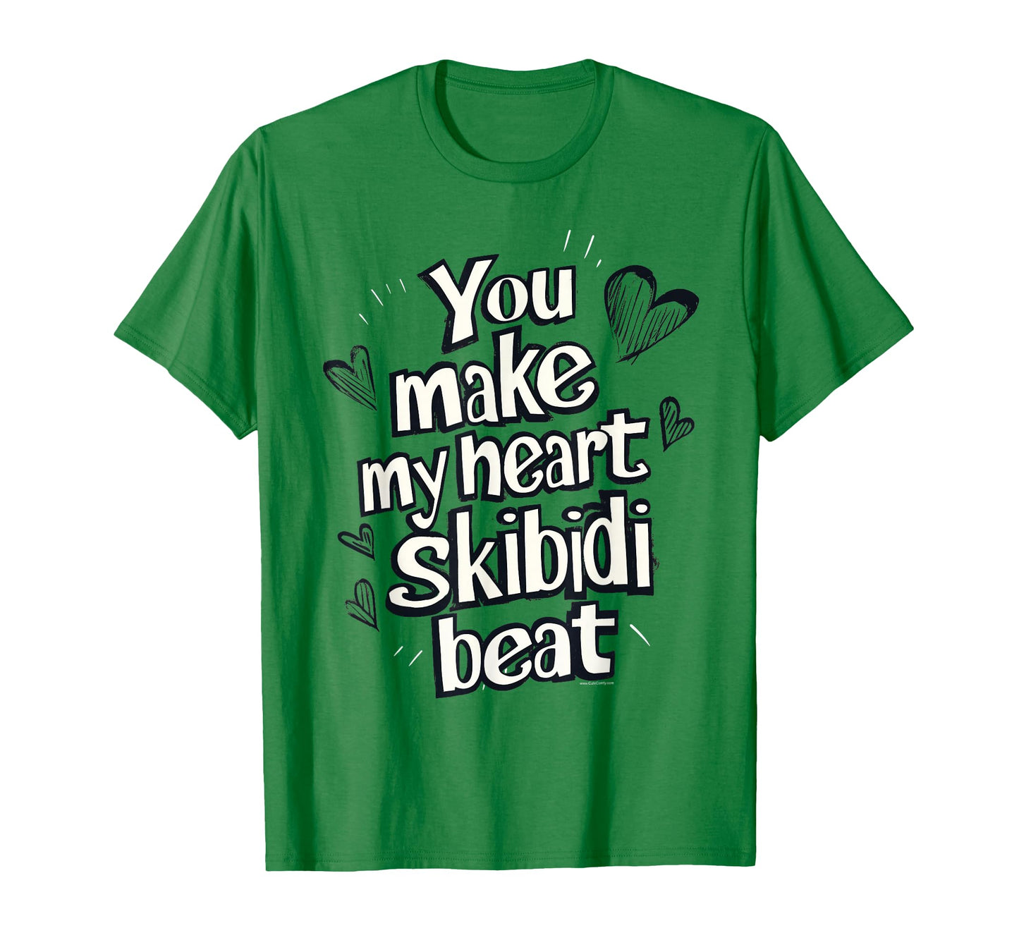 Skibidi Valentines Day Heart Funny Boy Teen Tween Girl Guy T-Shirt