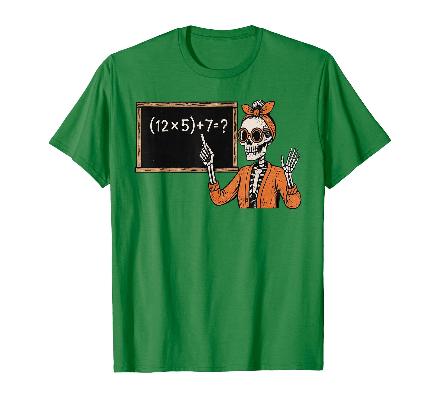 67 Teacher Halloween Skeleton Six Seven Meme Brainrot Math T-Shirt