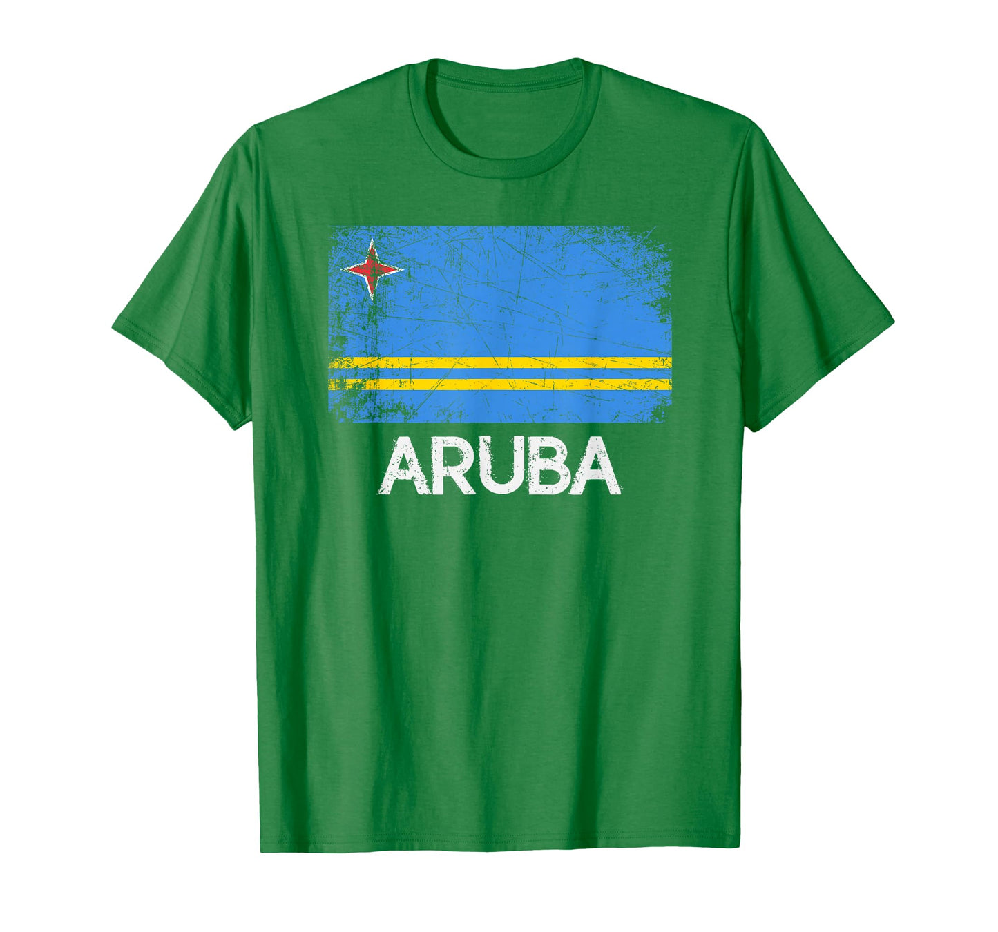 Aruban Flag T-Shirt | Vintage Made In Aruba Gift T-Shirt