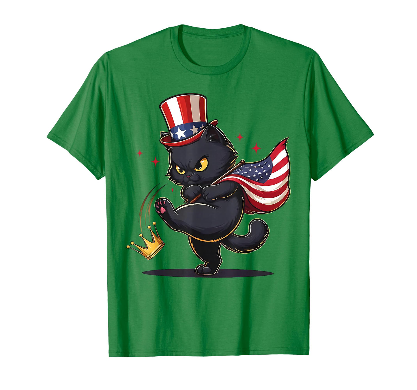 Black Cat No Kings in America T-Shirt