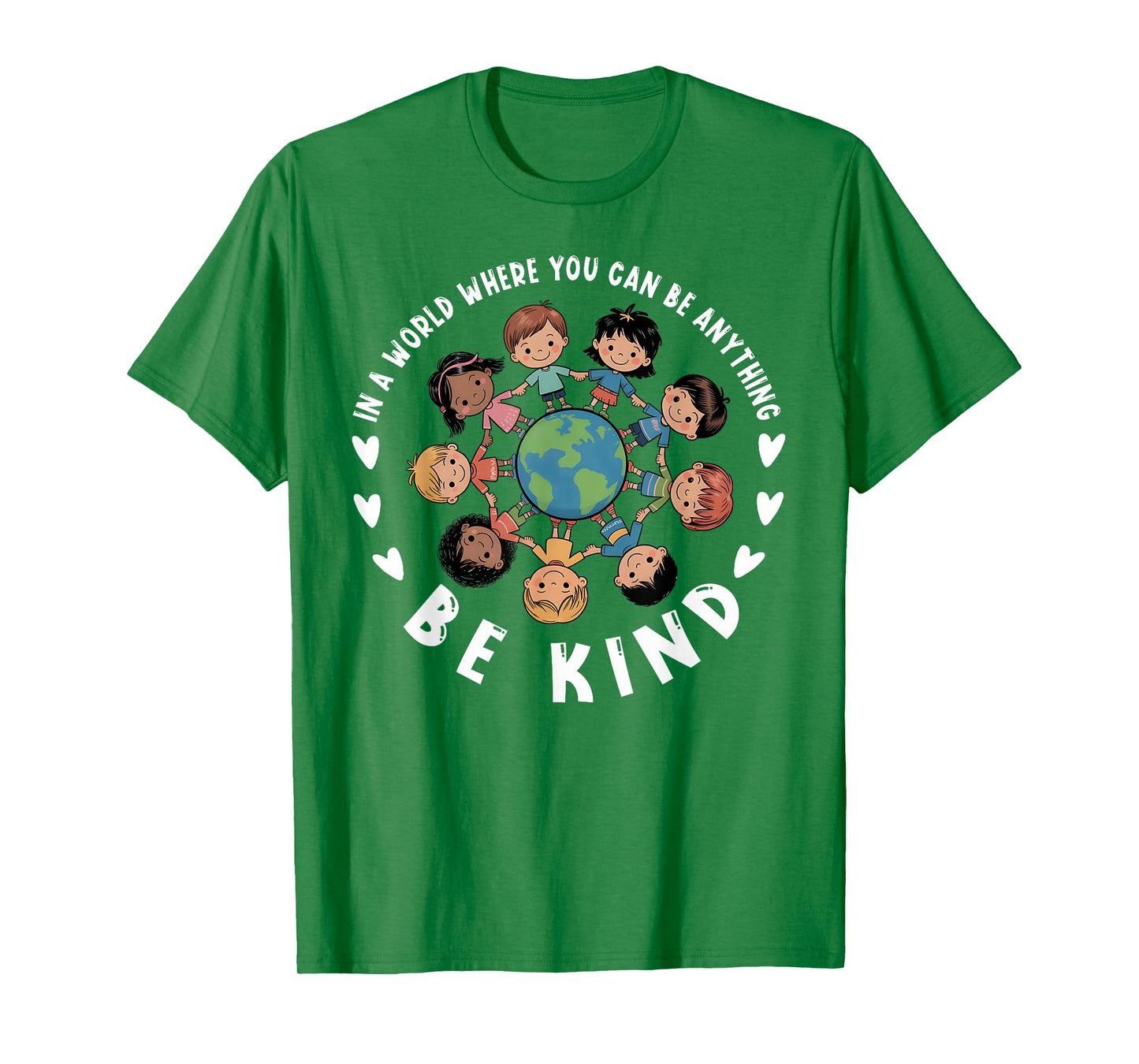 Anti Bullying Unity Day Orange Be Kind Earth Boys Girls Kid T-Shirt