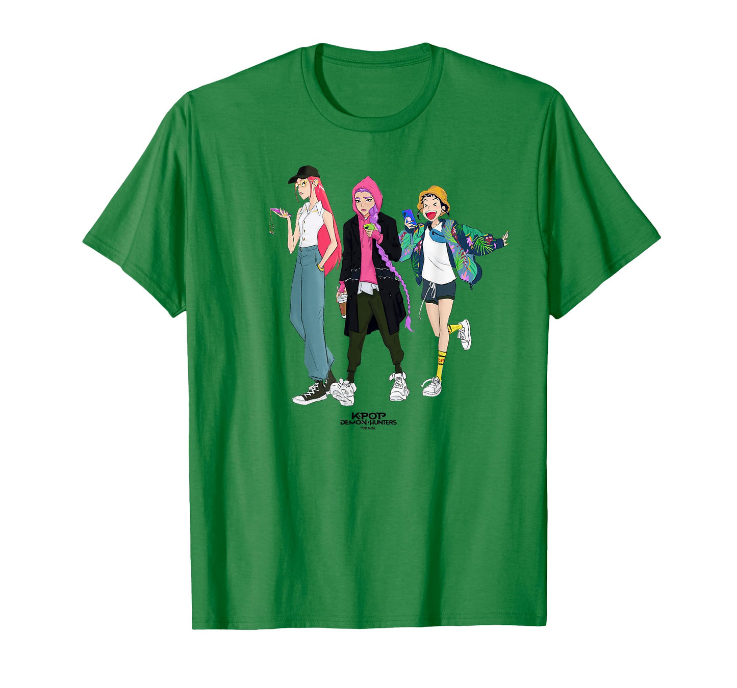 Kpop Demon Hunters HUNTR/X Girls Officially Licensed T-Shirt