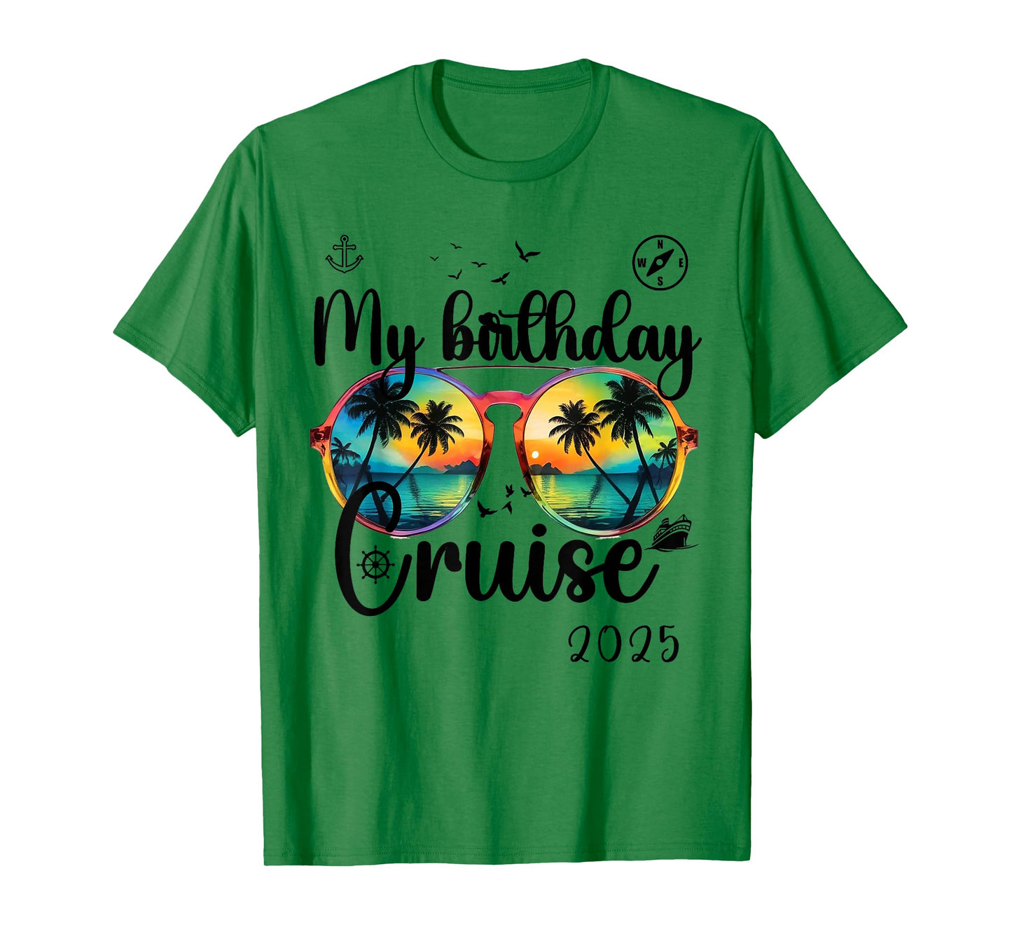 My Birthday Cruise 2025 Party Cruise Birthday Vacation T-Shirt