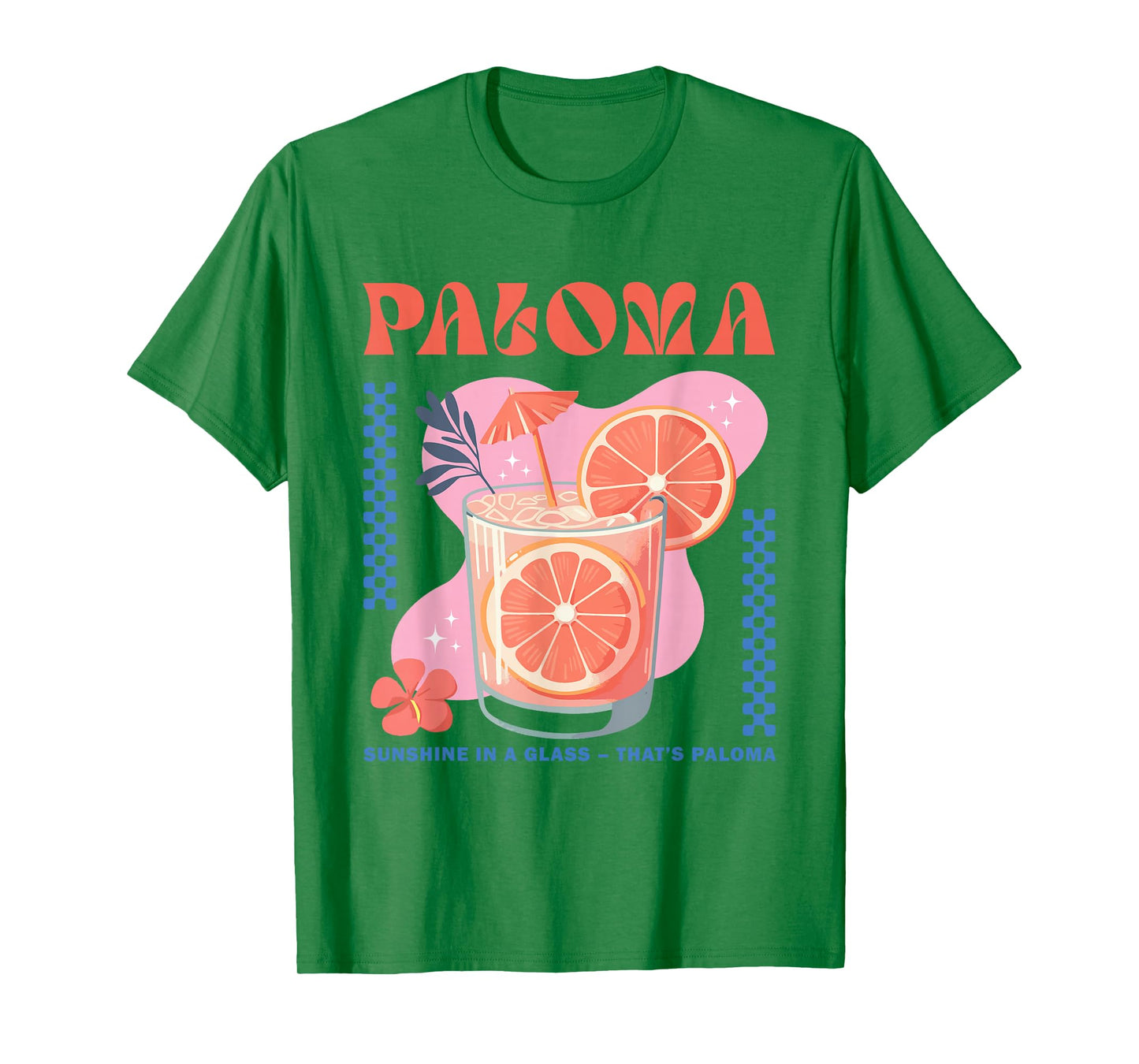 Paloma Cocktail Retro Tee Sunshine in a Glass Citrus Drink T-Shirt