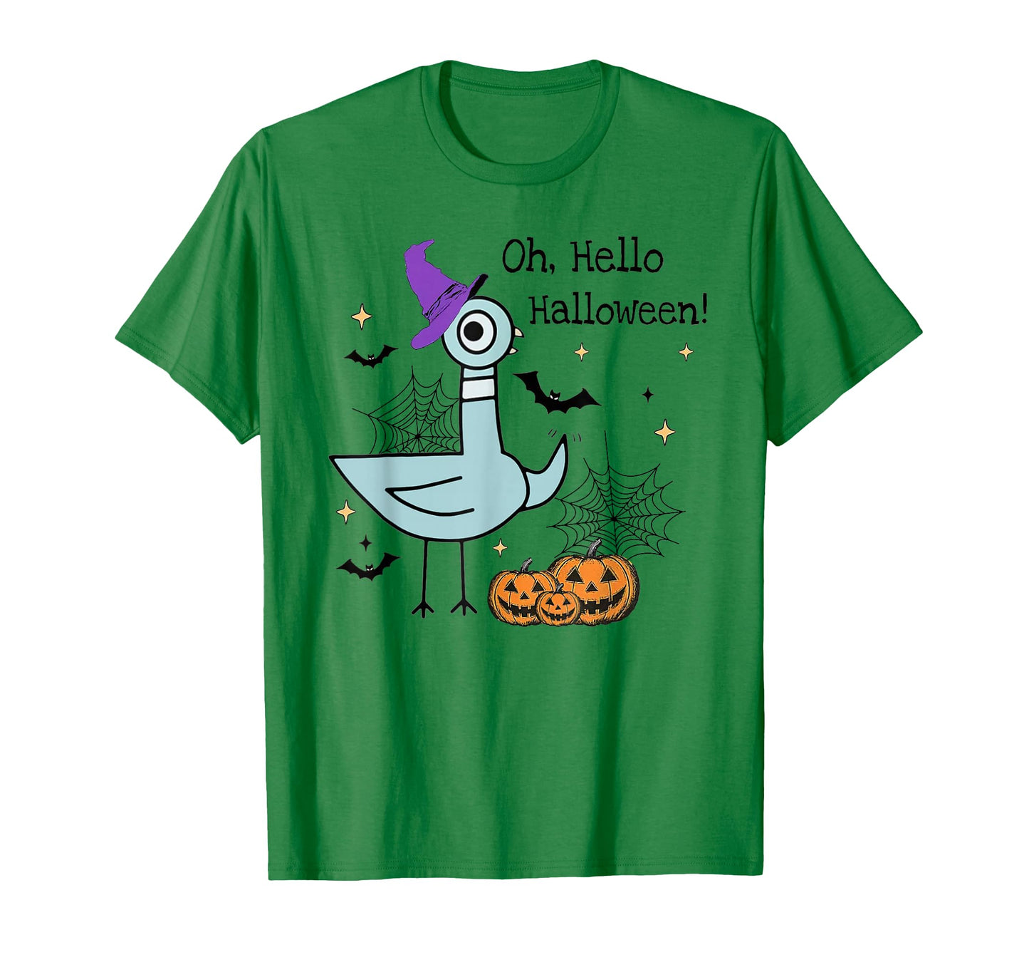 Oh, Hello Halloween Pigeon Shirt Spooky Season Teachers Kids T-Shirt