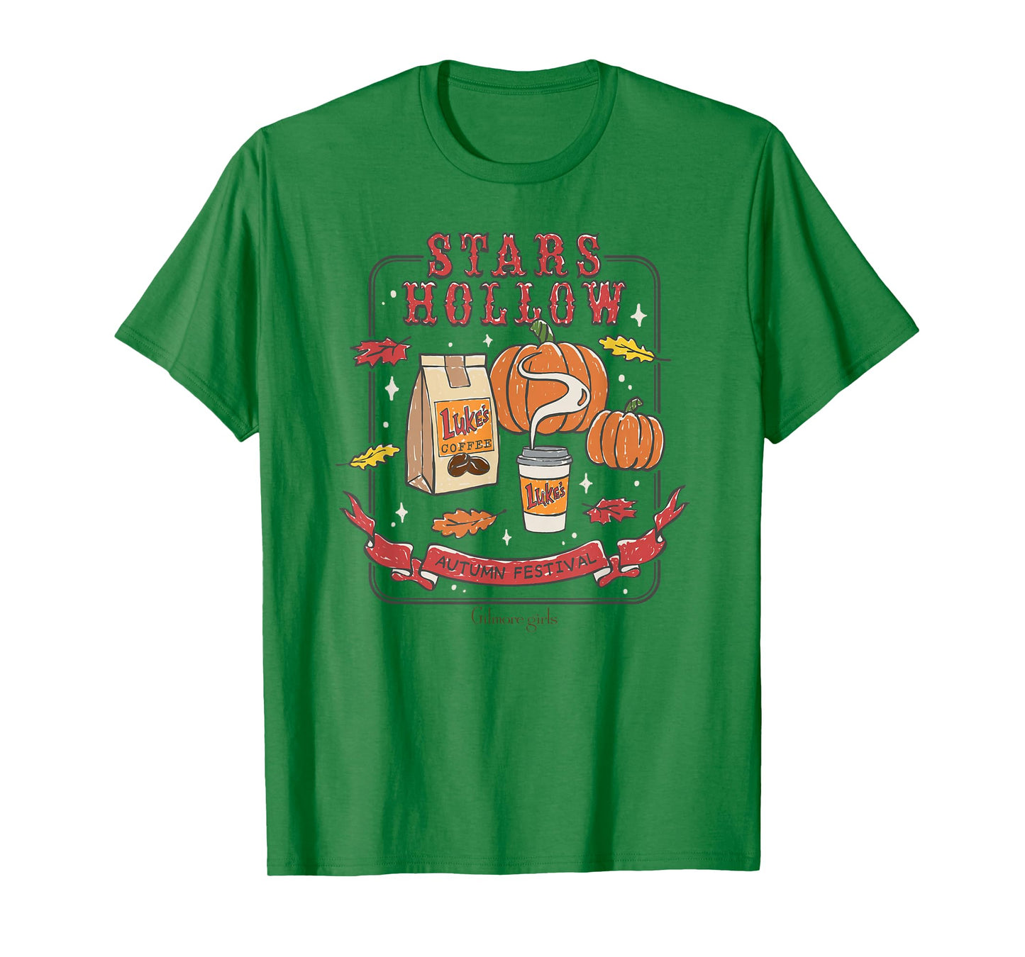 Gilmore Girls Iconic Stars Hollow Autumn Festival Retro Logo T-Shirt