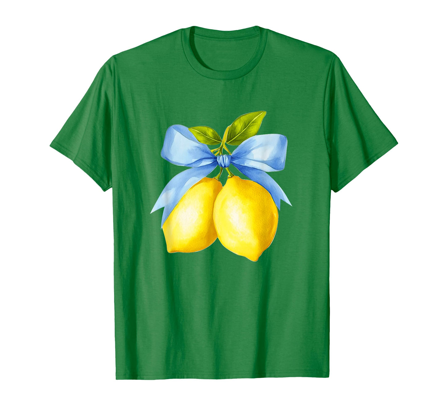 Lemon Graphic for Women Girls Fruit Coquette Bow Summer T-Shirt