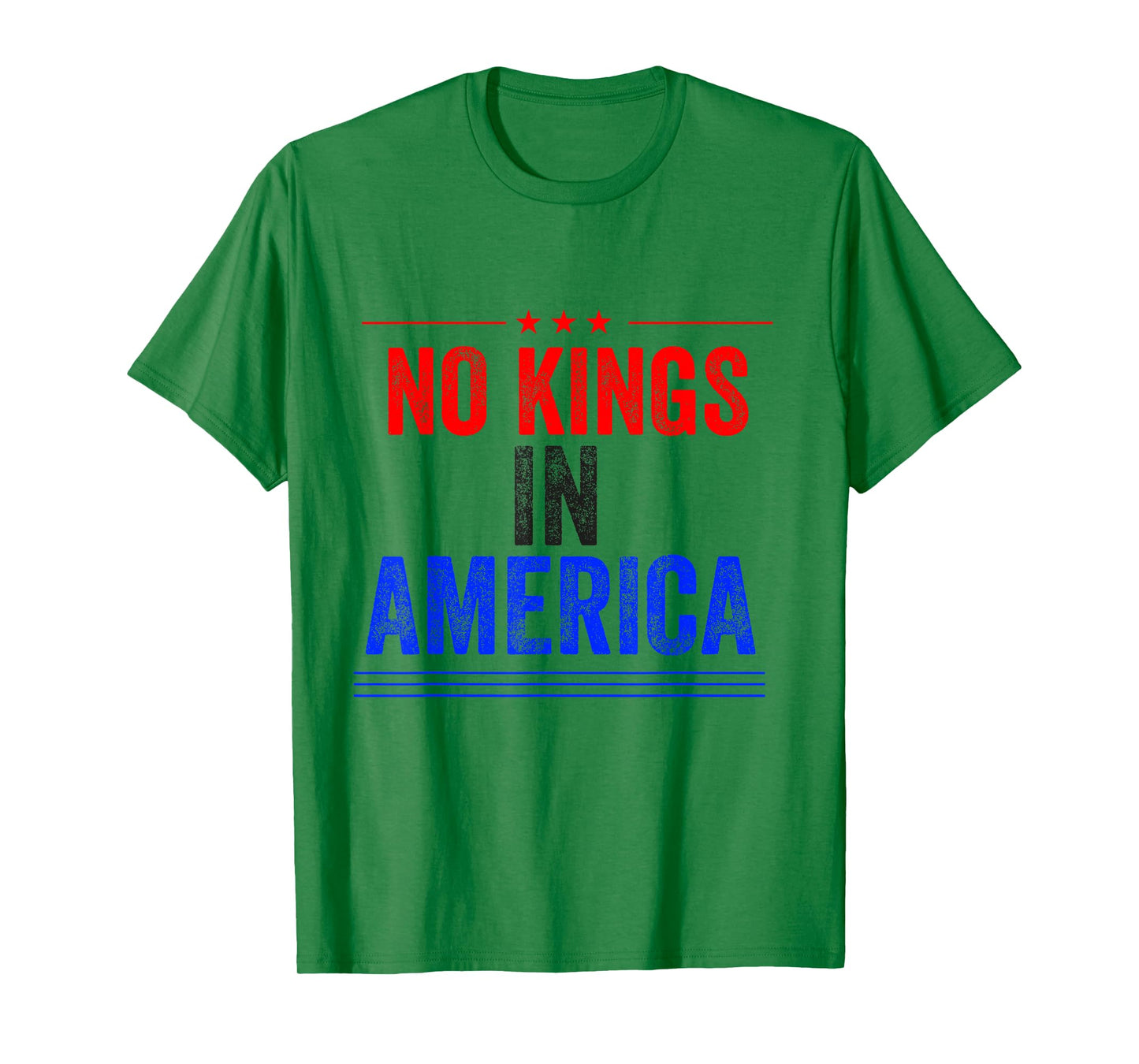 No Kings in America flag Protest Save Democracy T-Shirt