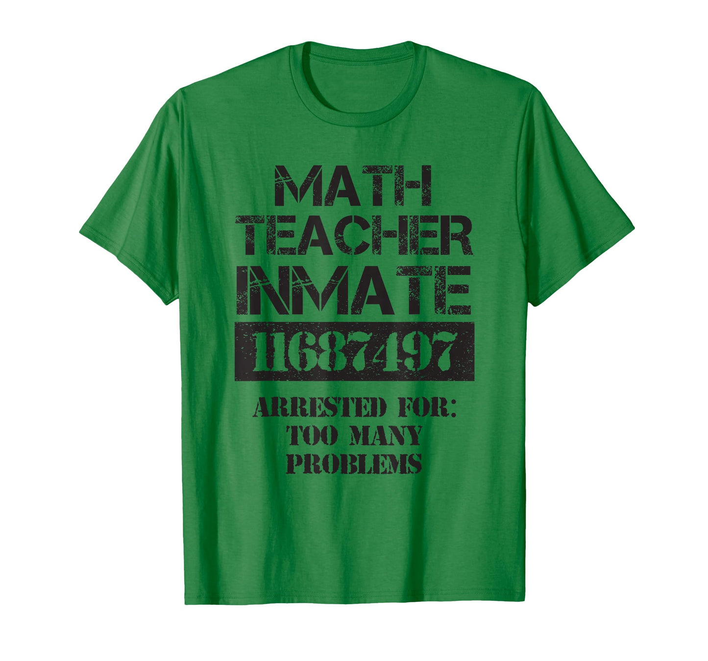 Funny Halloween Math Teacher Prisoner Costume T-Shirt