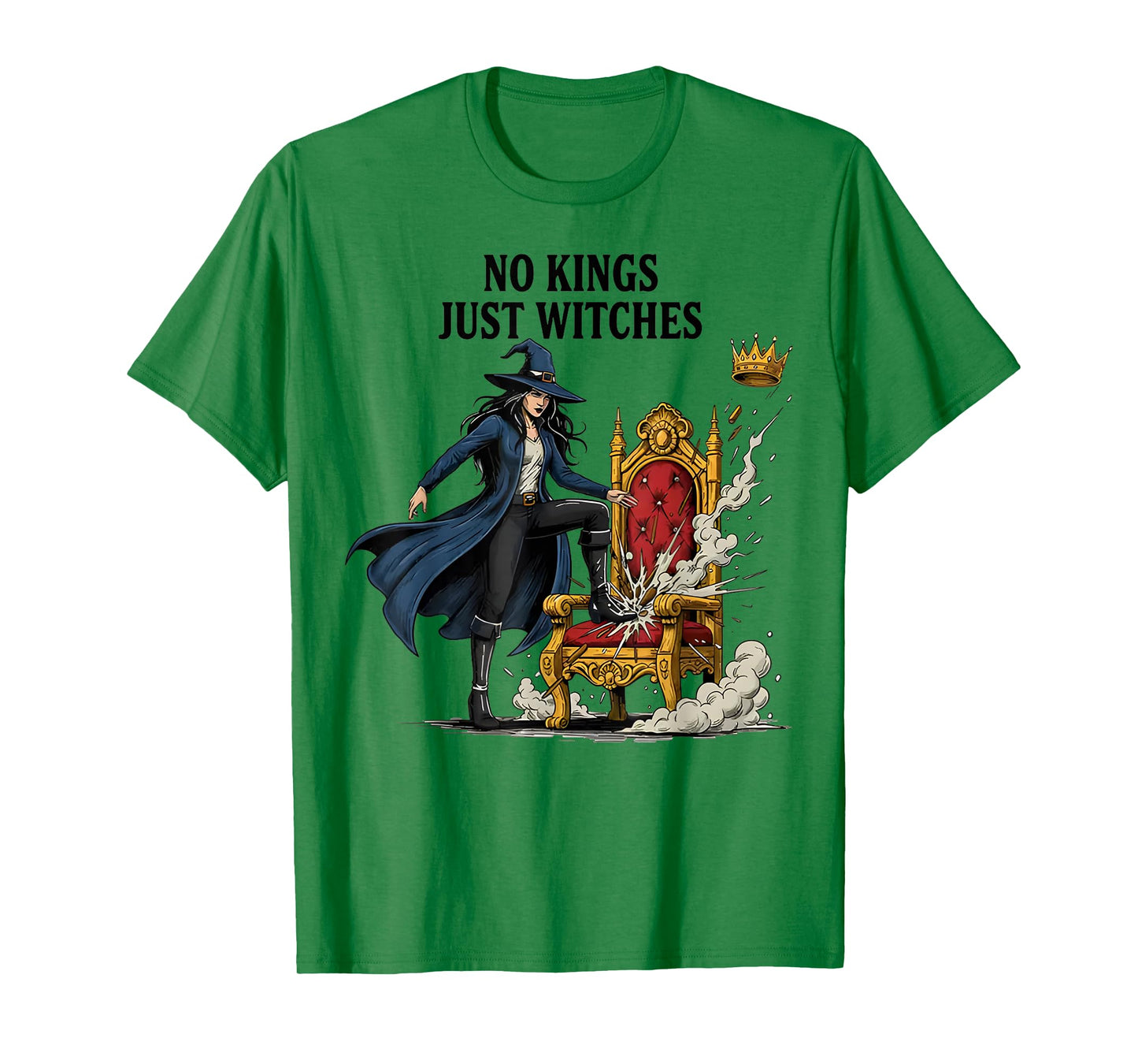 No Kings Just Witches Vintage Women Aesthetic Halloween T-Shirt