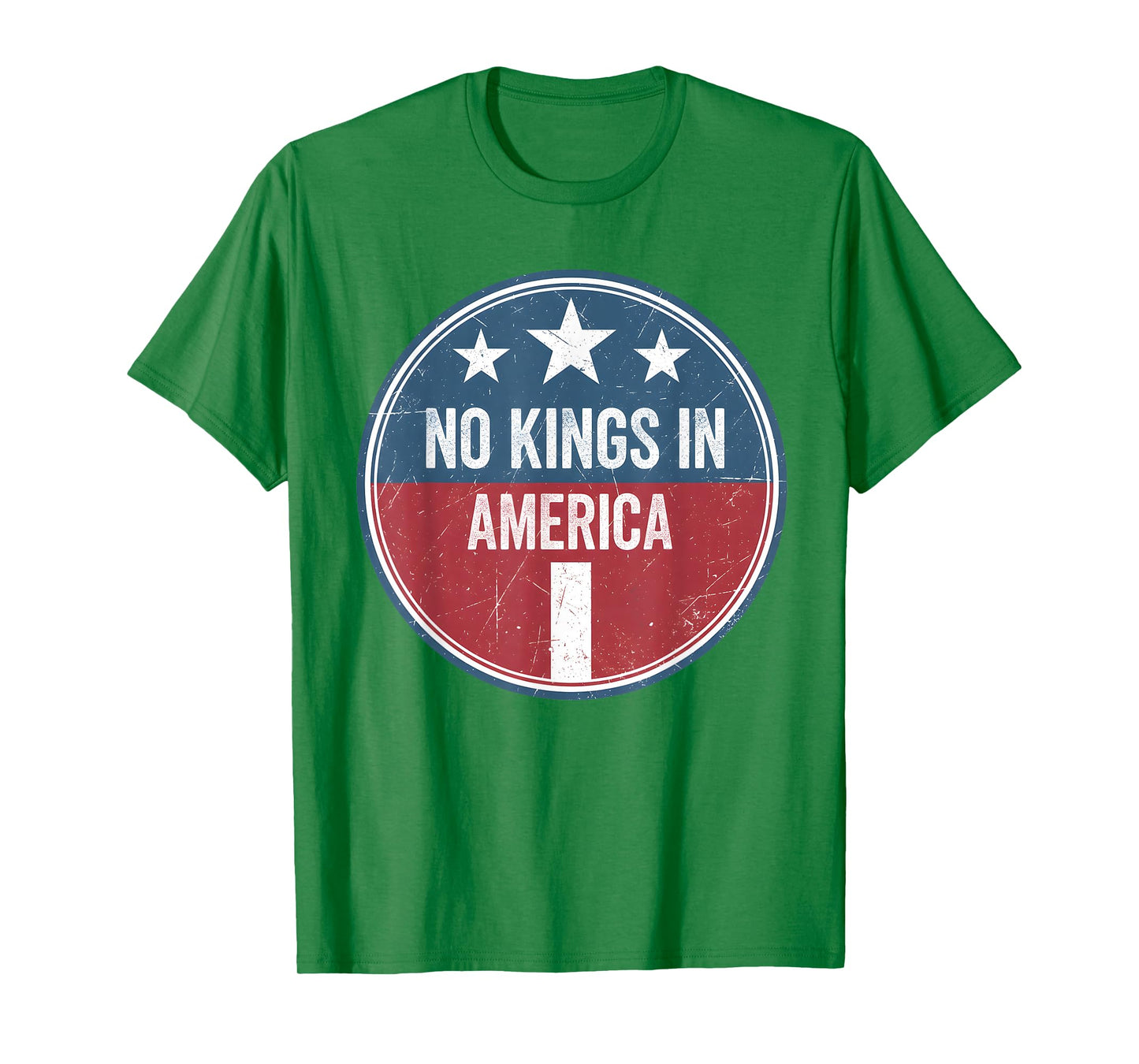 No Kings in America Vintage Patriotic No Kings Democracy T-Shirt