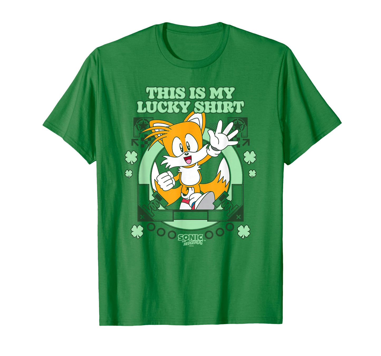 Sonic The Hedgehog This Is My Lucky Shirt Happy Tails T-Shirt