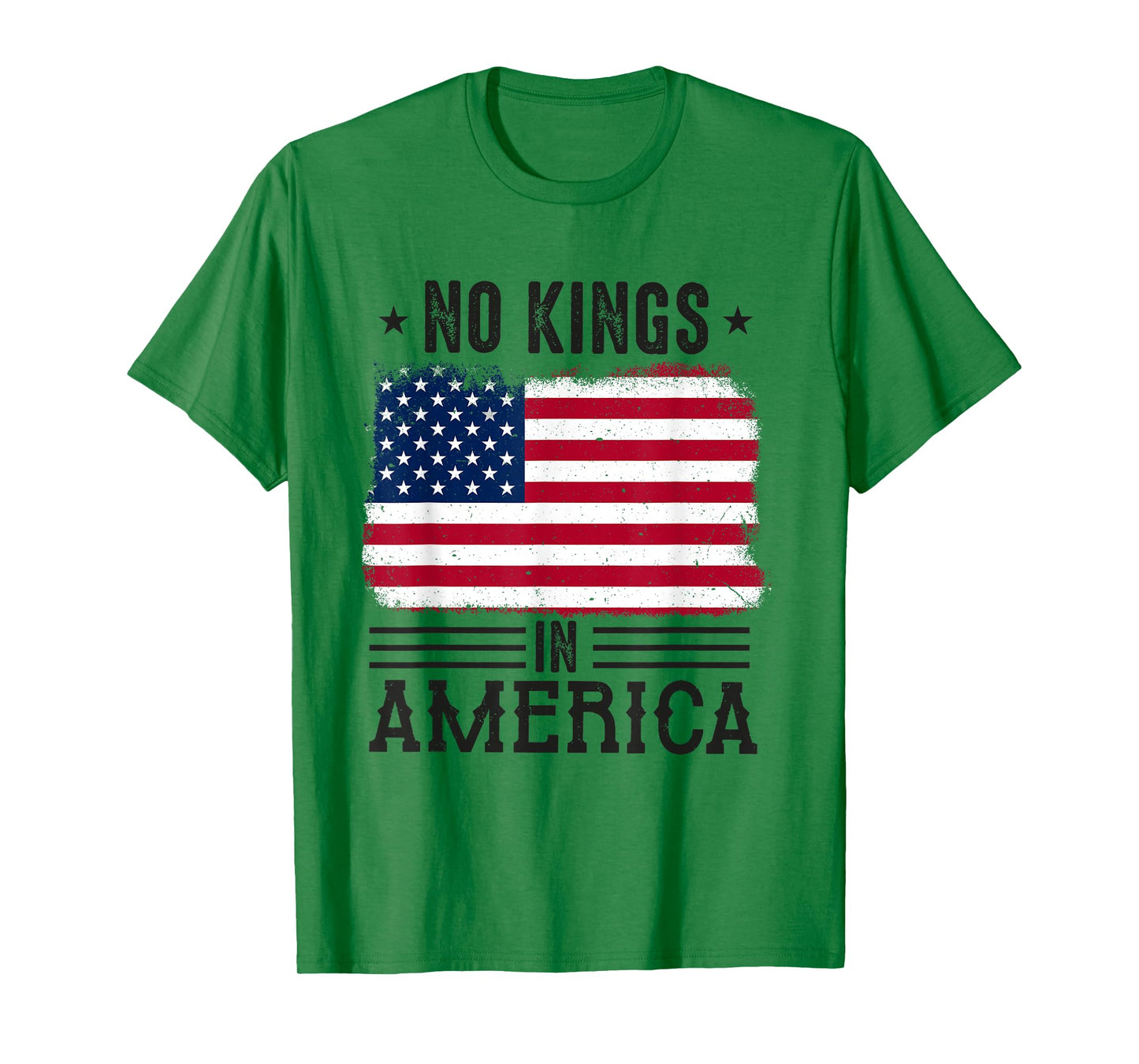 No Kings in America flag Protest Save Democracy T-Shirt