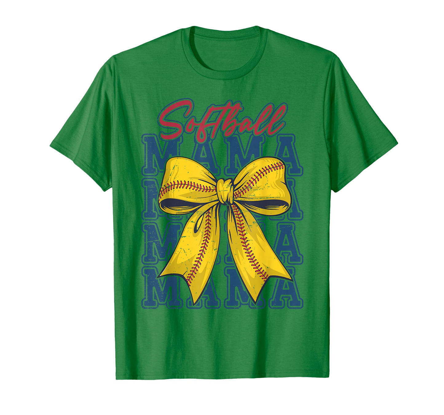 Softball Coquette Bow Softball Mom Game Day Softball Mama T-Shirt
