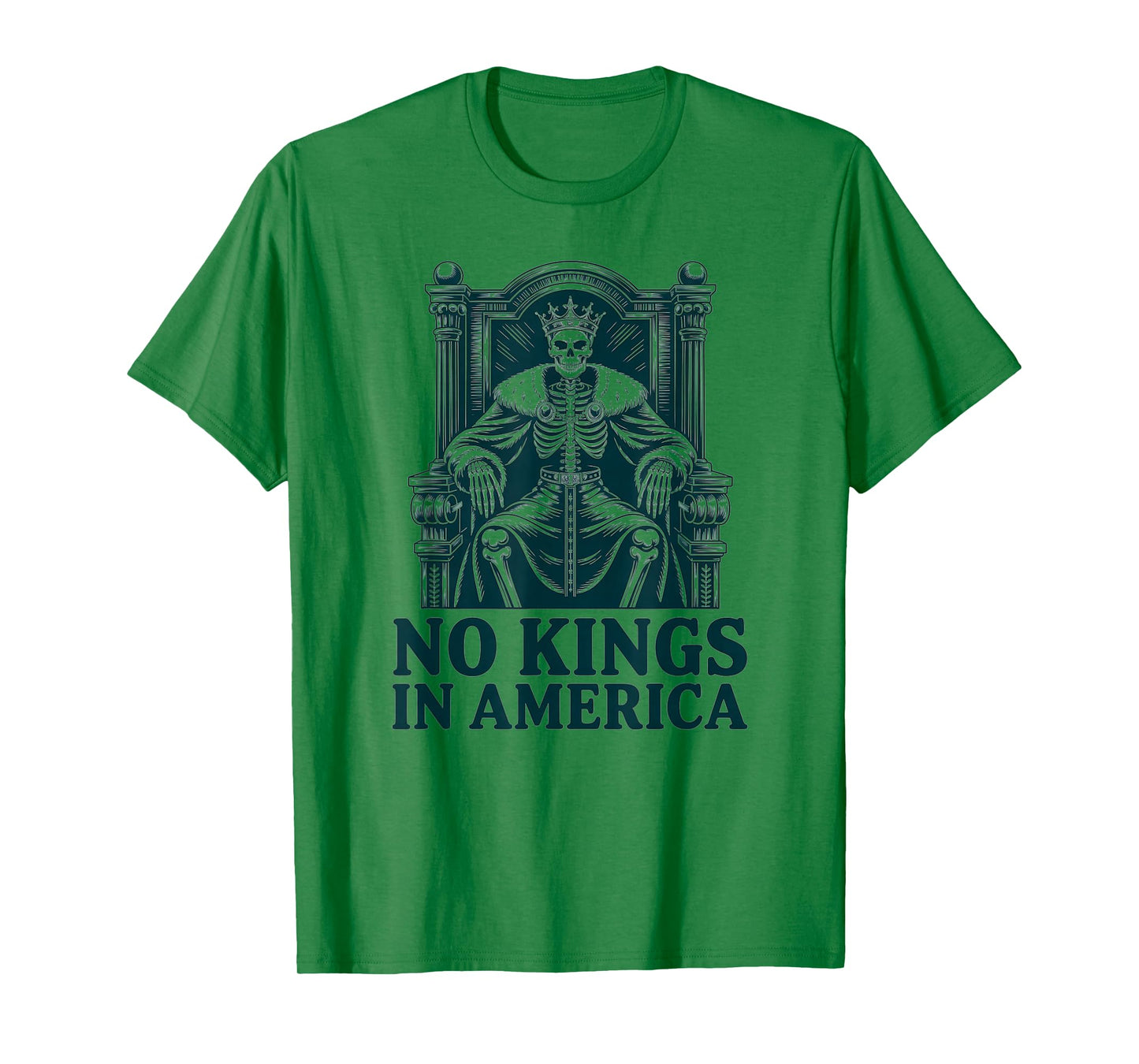 No Kings Shirt Skeleton Vintage America No Kings in America T-Shirt