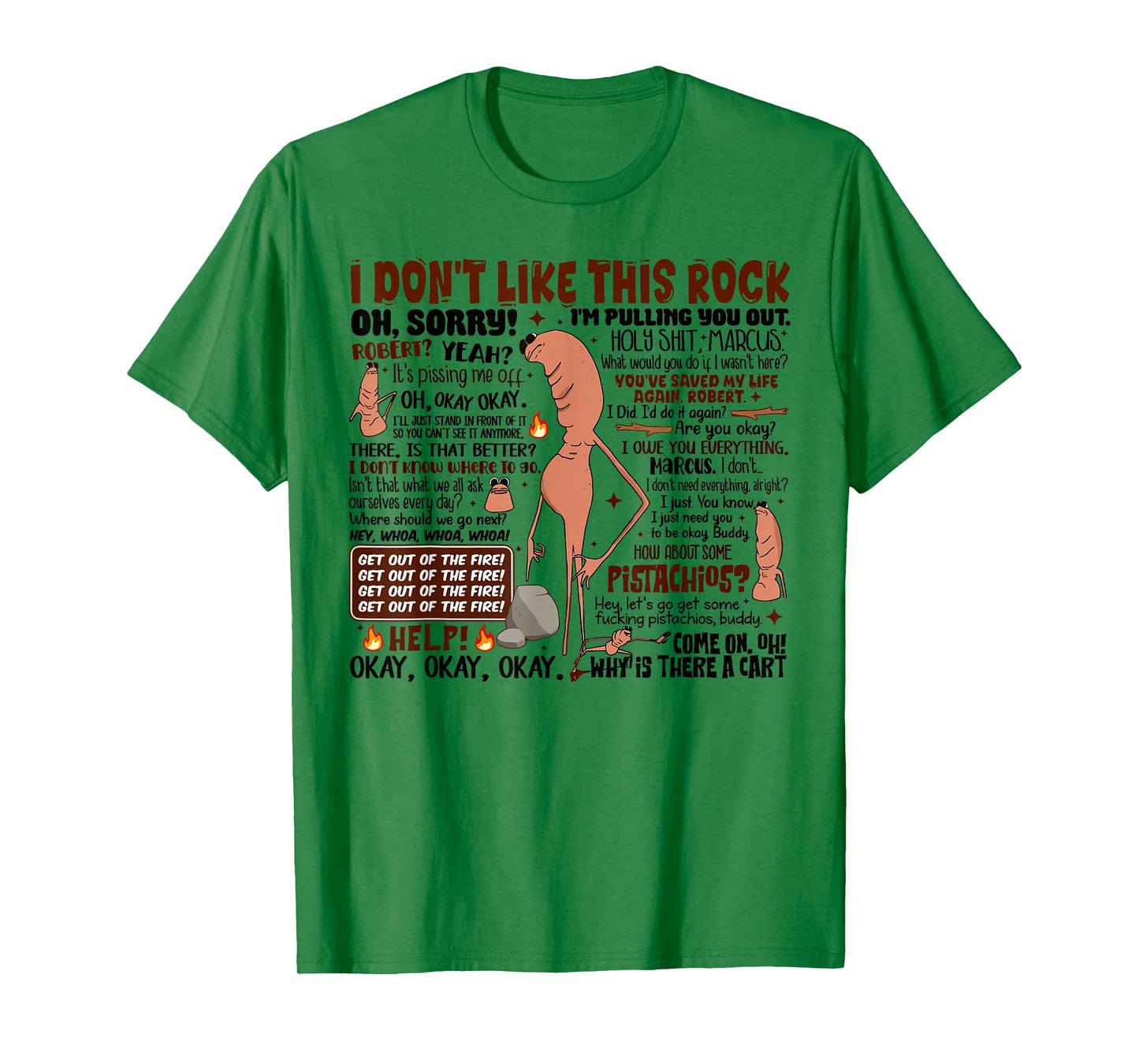 Marcus The Worm I Don't Like This Rock Funny Trending Meme T-Shirt
