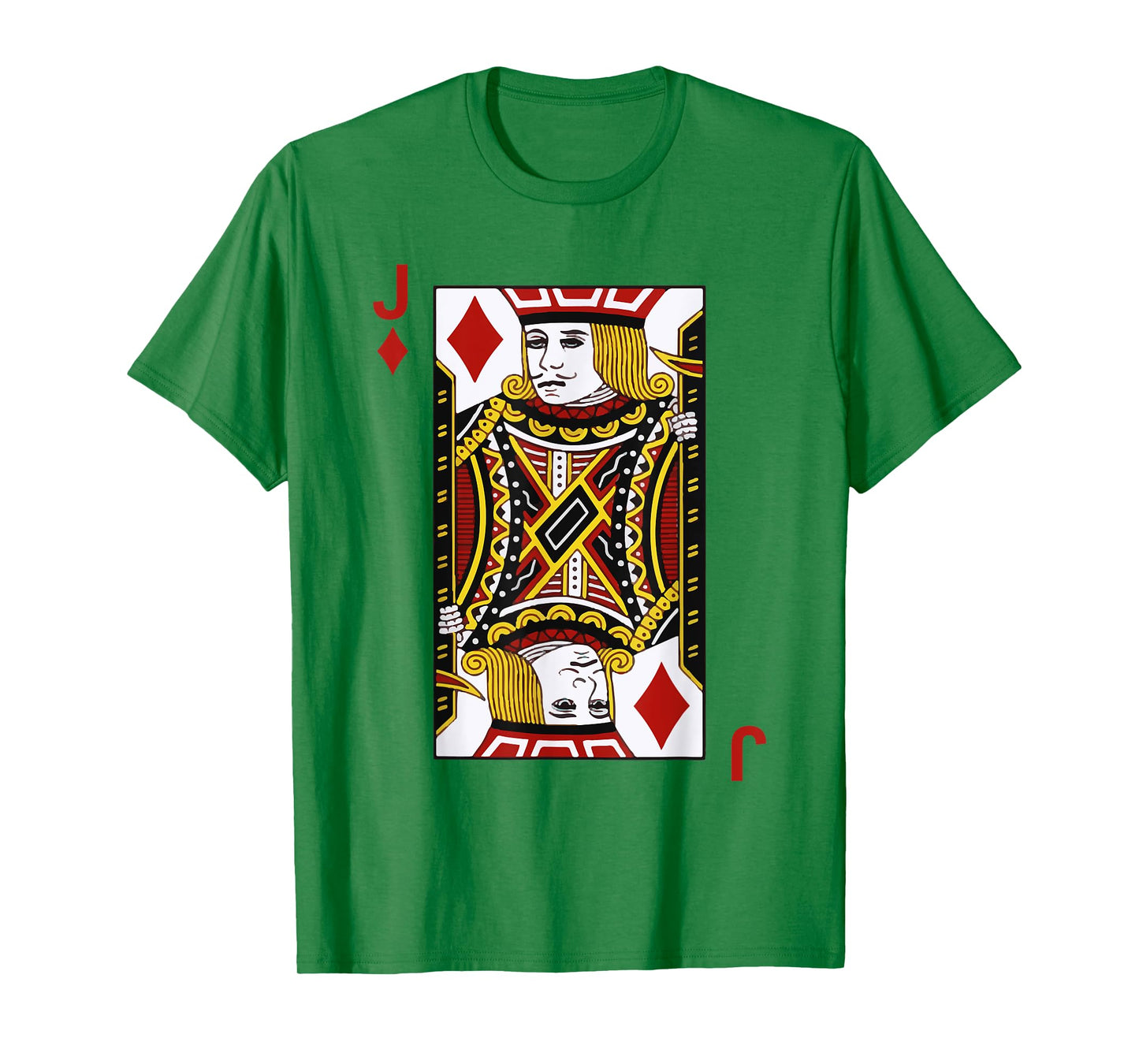 Jack of Diamond Tshirt Blackjack Cards Poker 21 J Tee shirt T-Shirt