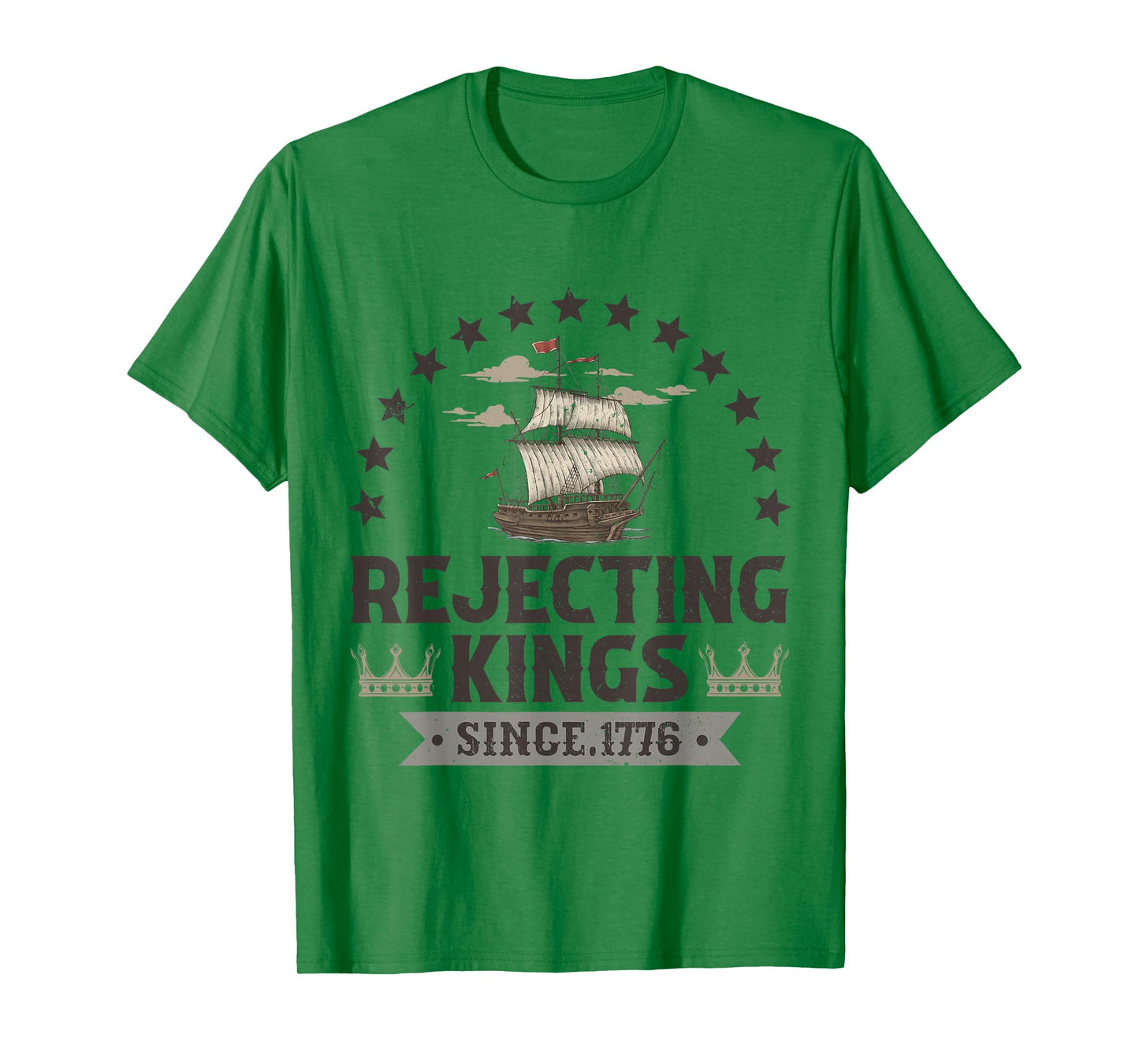 Rejecting Kings Since 1776 Patriotic No Kings in America T-Shirt