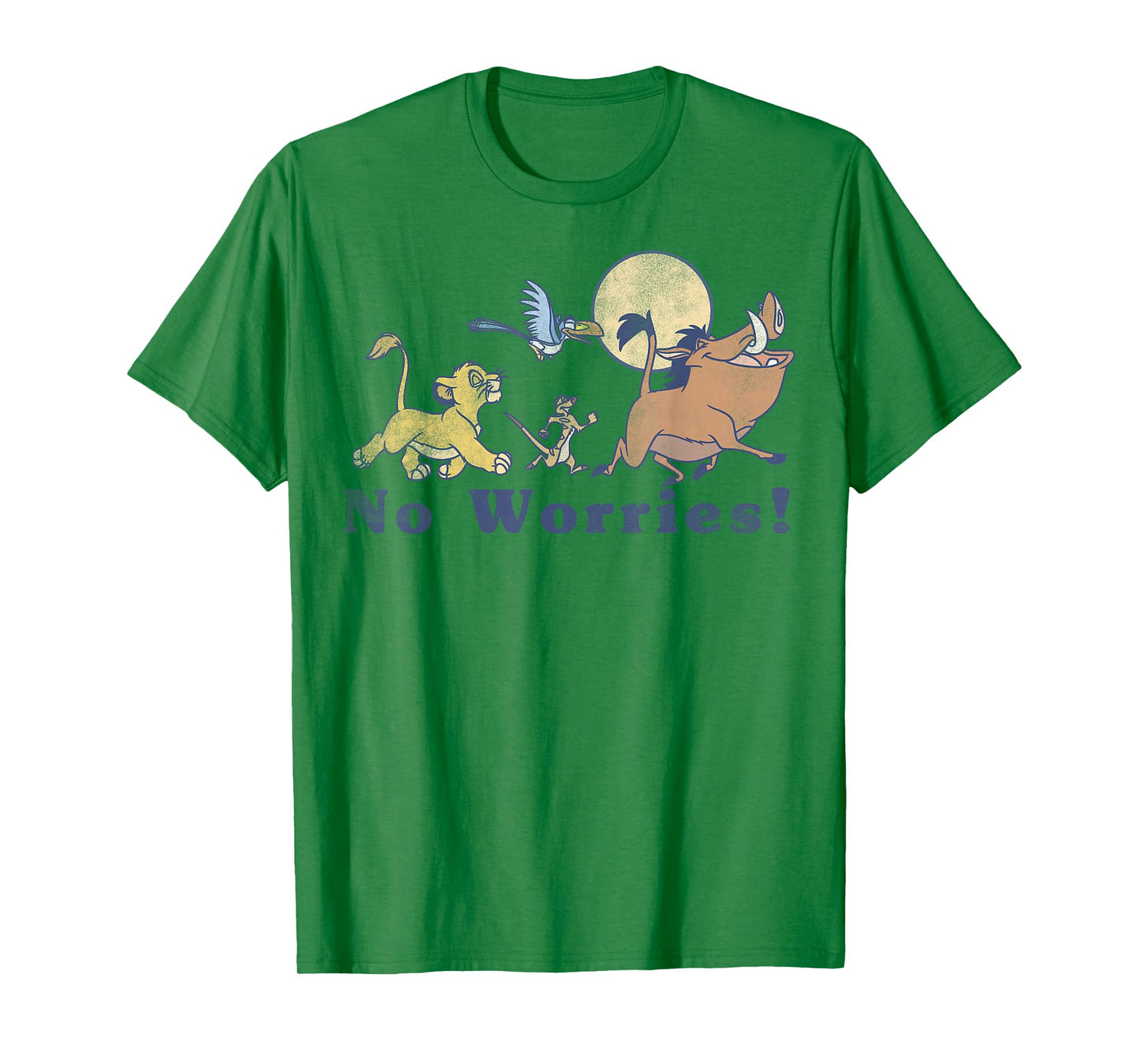 Disney Lion King No Worries Vintage Group Shot T-Shirt