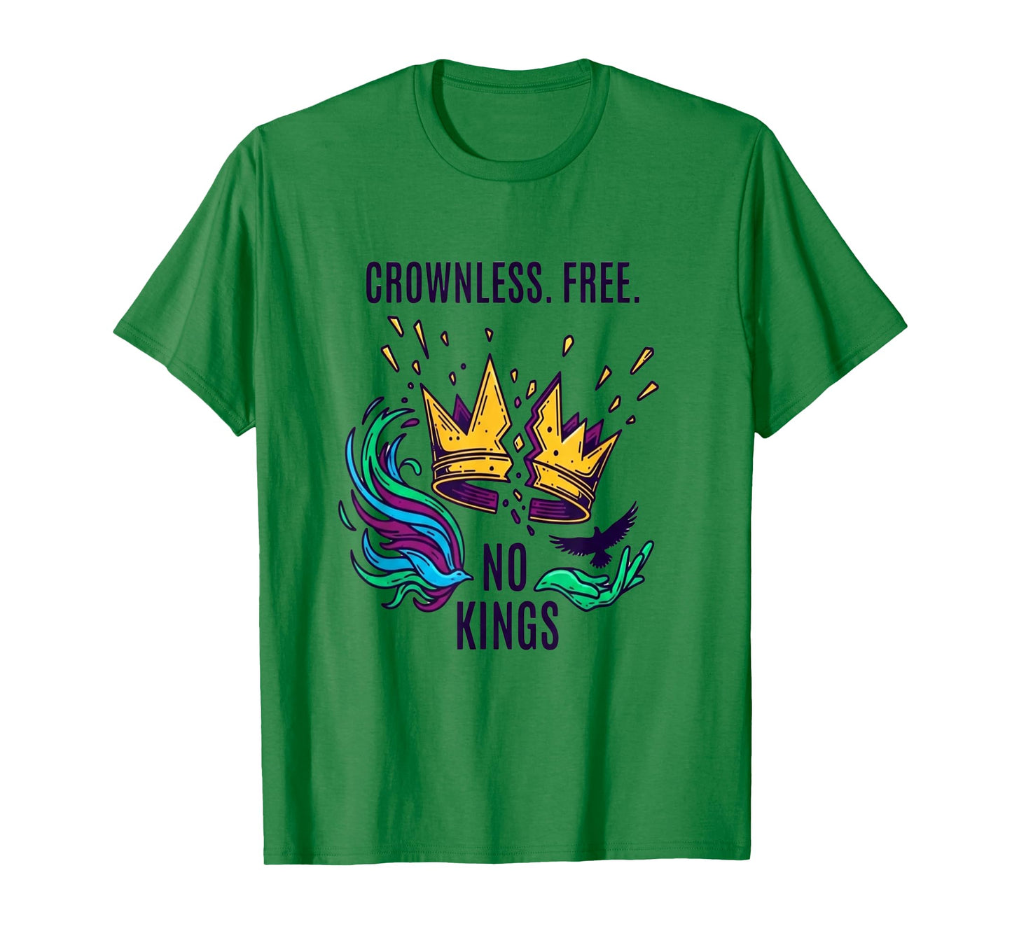No Kings Crownles Free T-Shirt