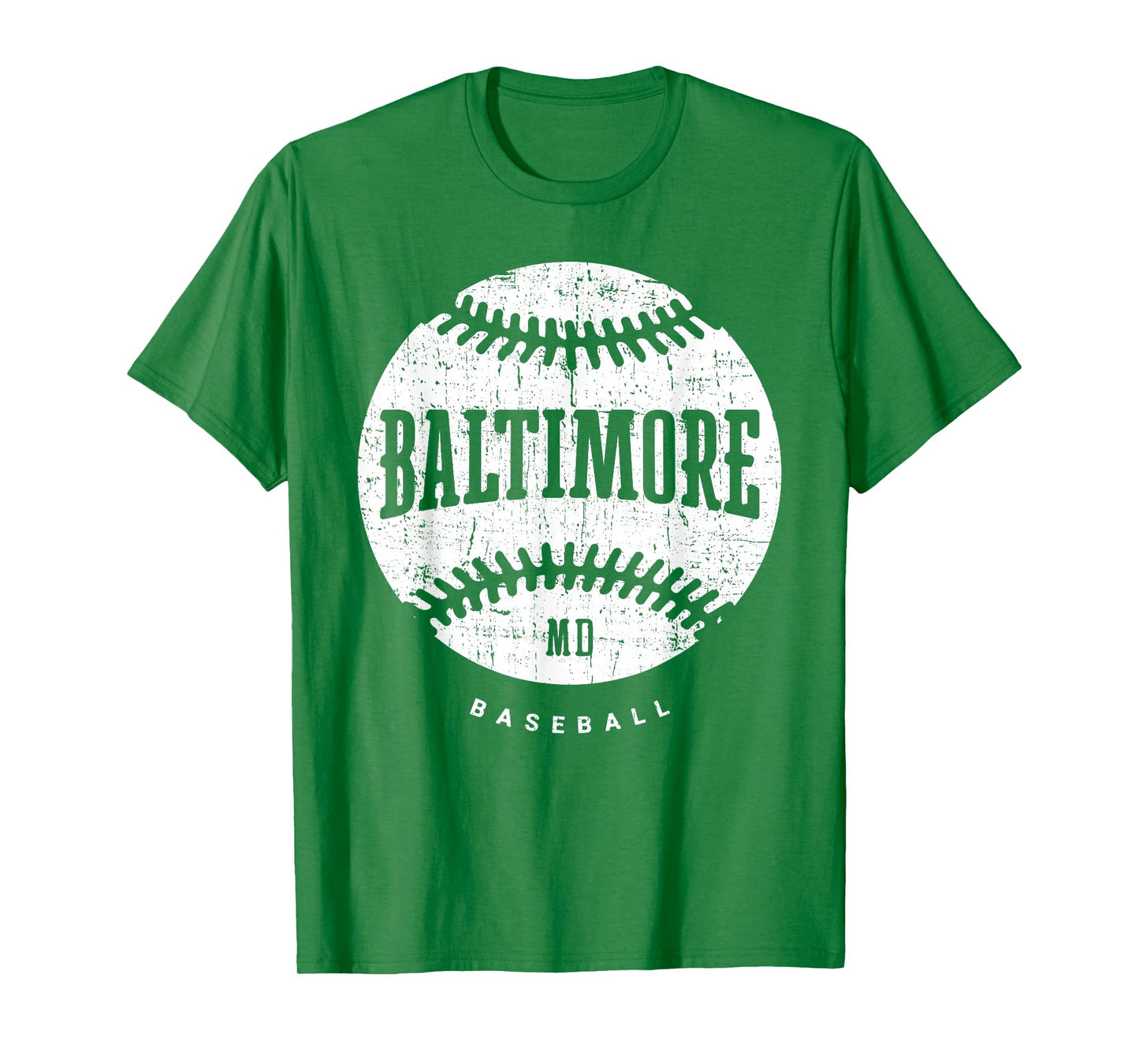 Baltimore Baseball Retro Vintage Design Baseball Lover T-Shirt