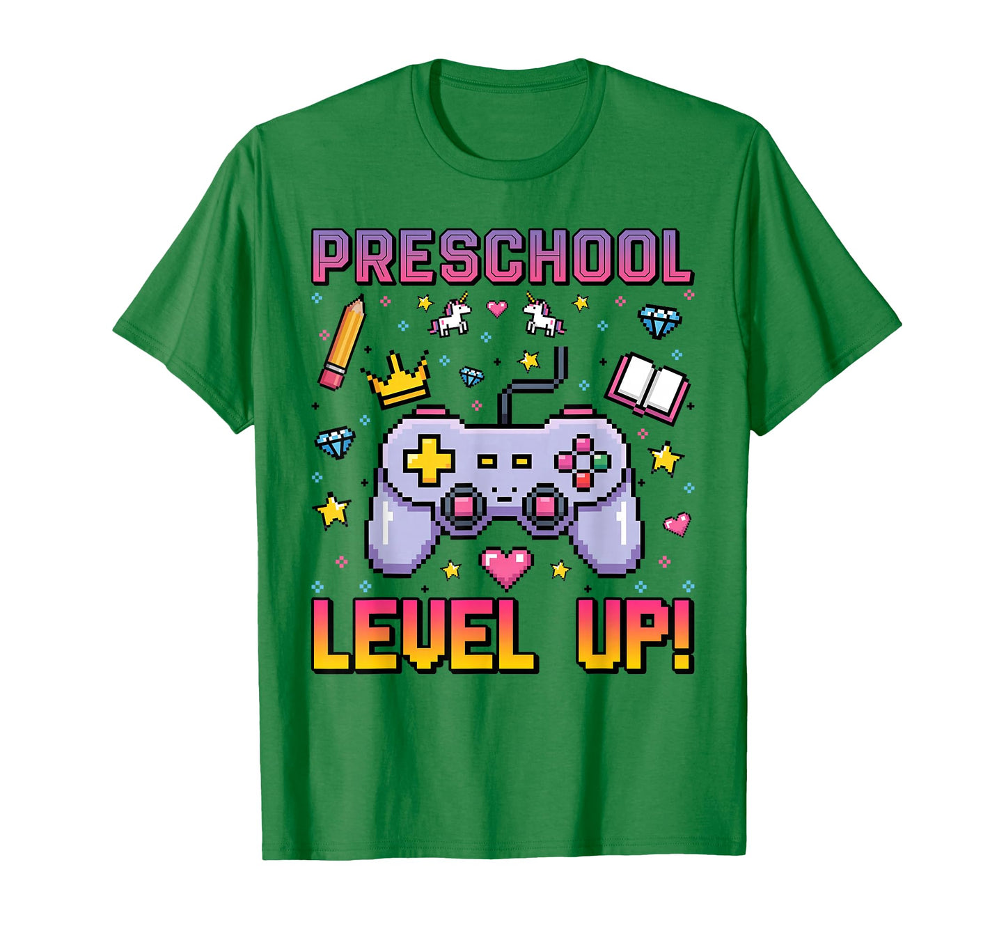 Funny Preschool Level Up Gamer Back To School Kids T-Shirt