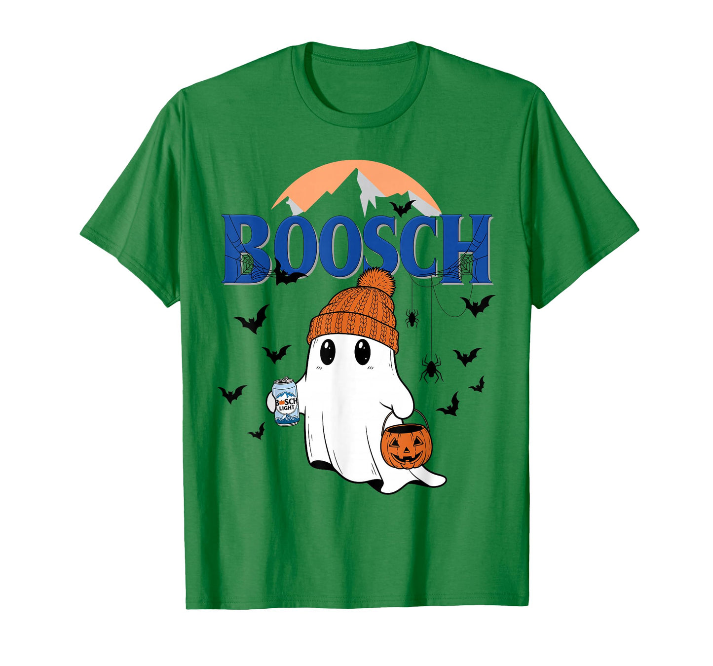 Funny Boo Ghost Halloween Beer Drinking Spooky Season Men T-Shirt