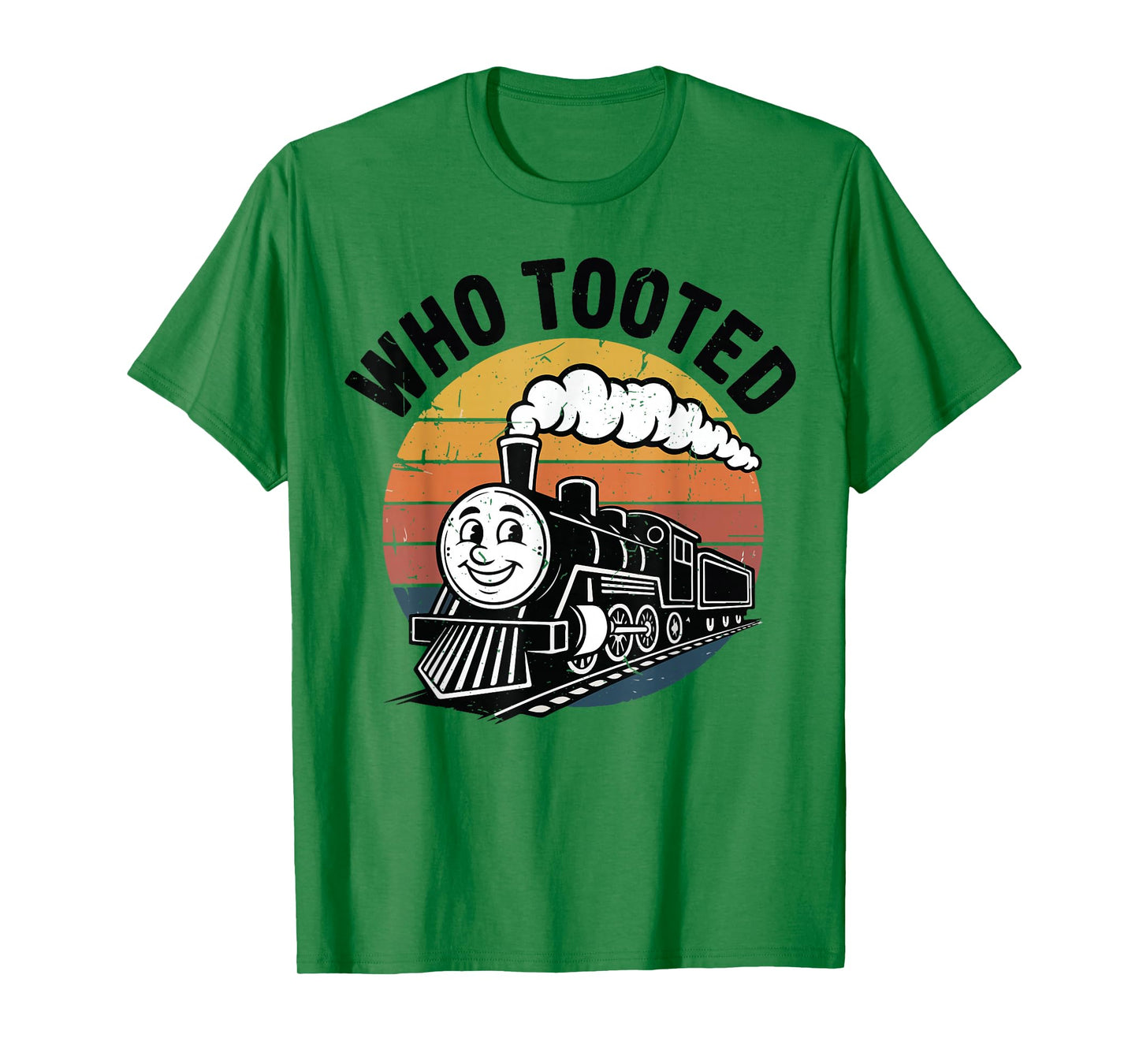 Kids Who Tooted Train-Shirt Toddler Boy Steam Train Railroad T-Shirt