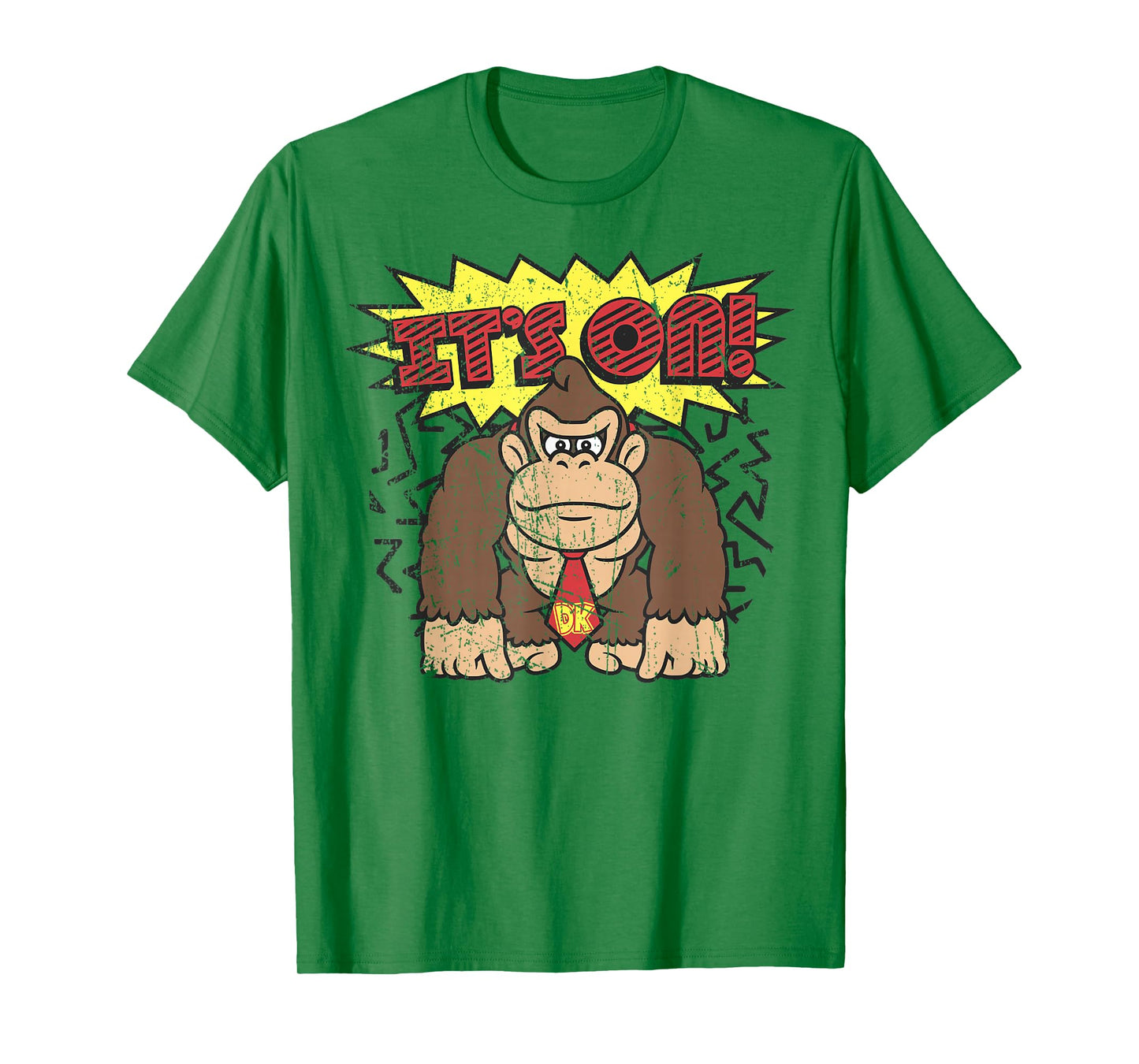 Donkey Kong It's On! Vintage Distressed Graphic T-Shirt T-Shirt