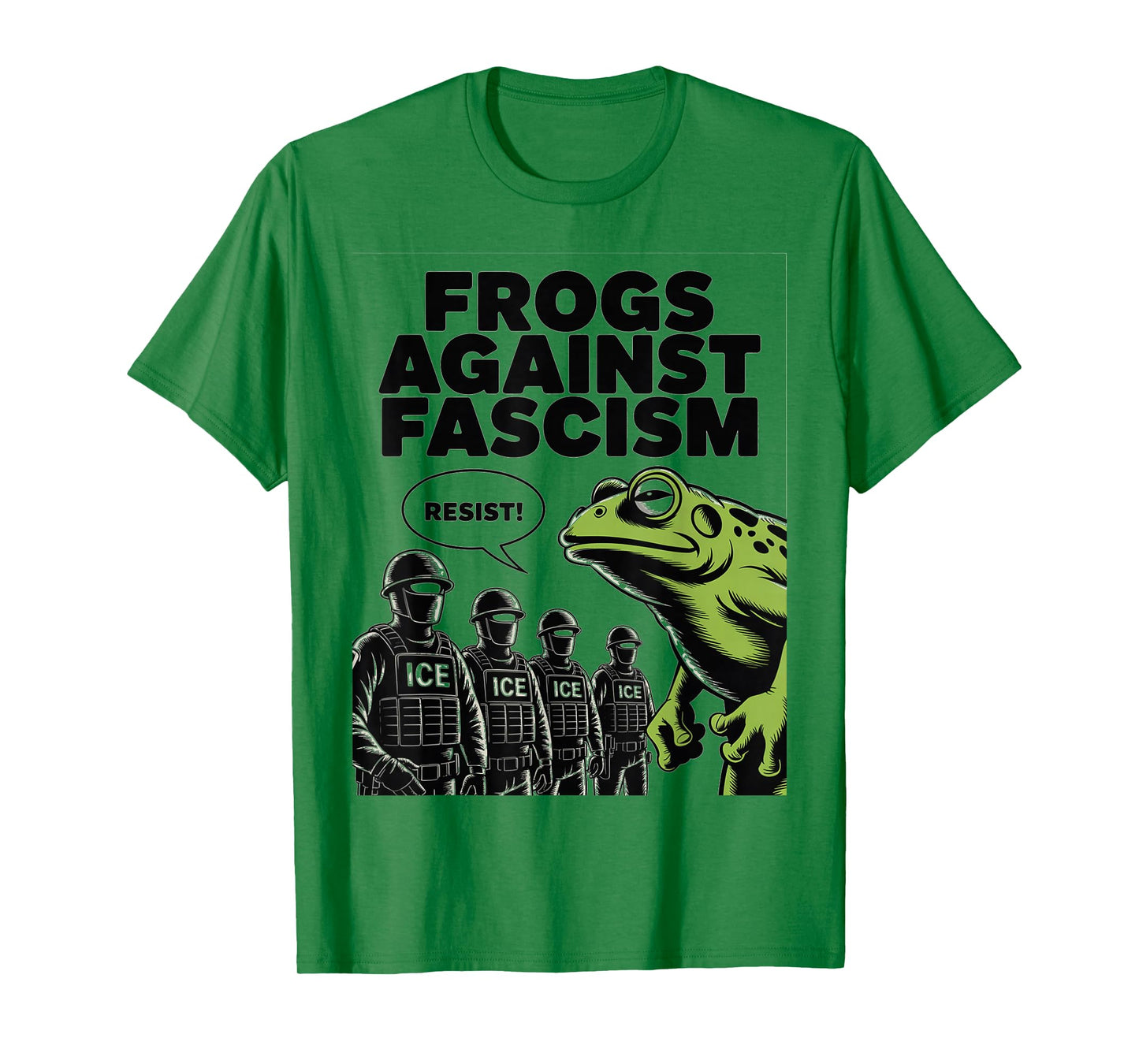Frogs Against Fascism Frog Fascist USA 50501 No Kings Resist T-Shirt