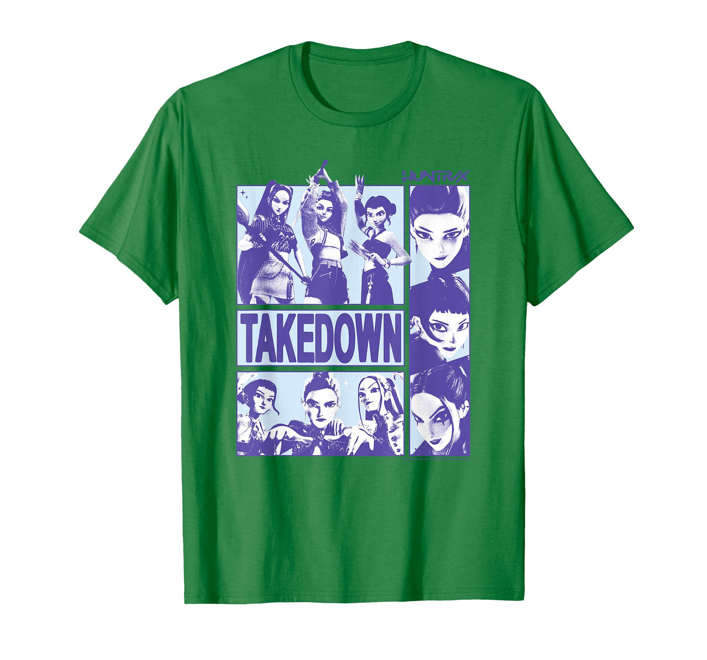 Kpop Demon Hunters Halloween Huntrix Takedown Panel Poster T-Shirt