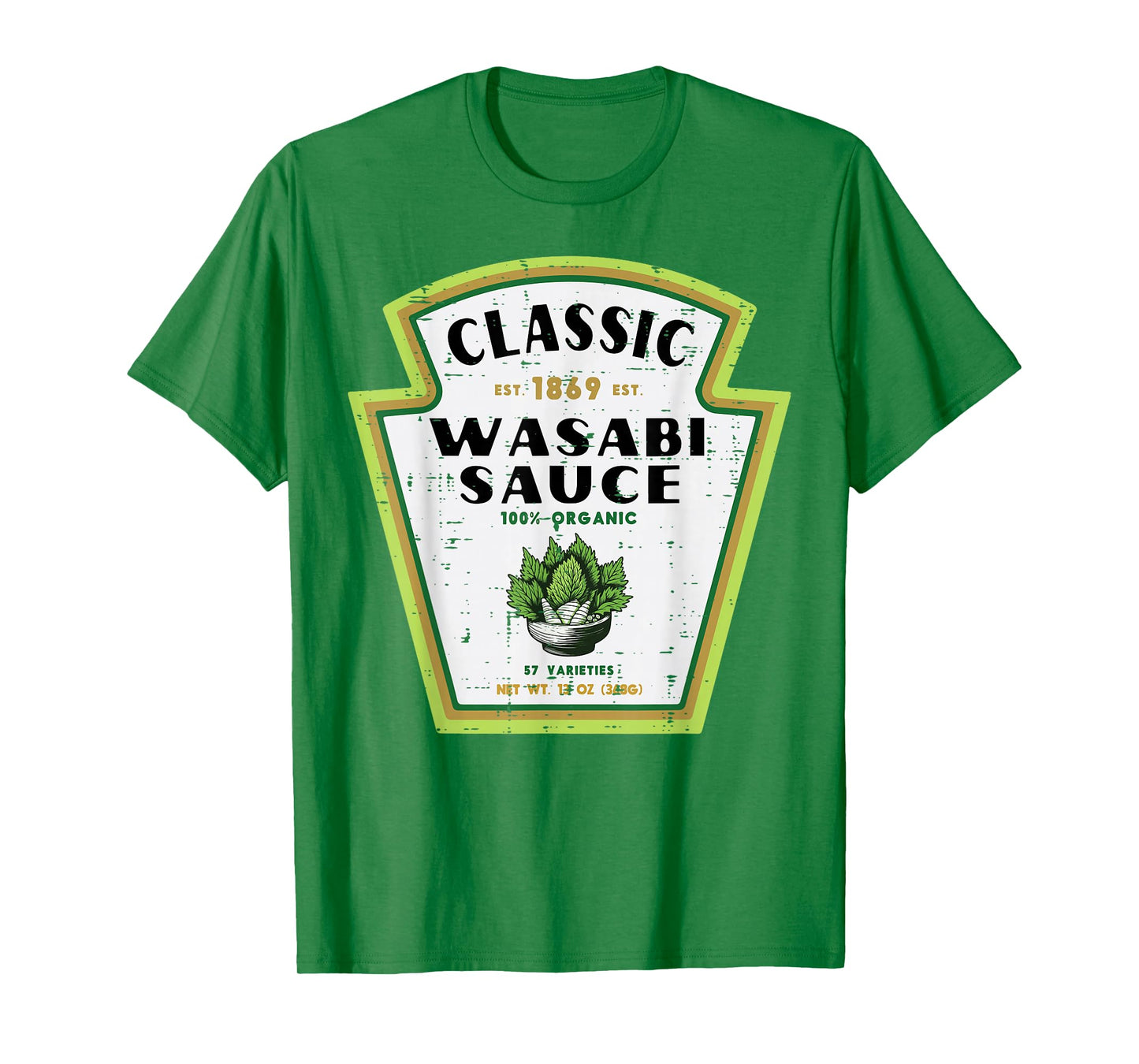Halloween Wasabi Sauce Funny Food Costume Men Women Kids T-Shirt