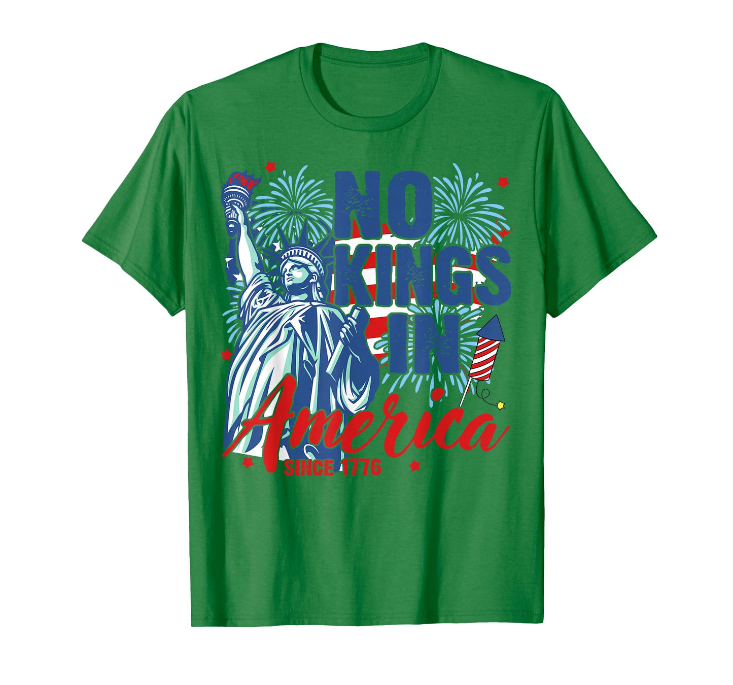 No Kings in America Since 1776 Patriotic USA Anti-Trump T-Shirt