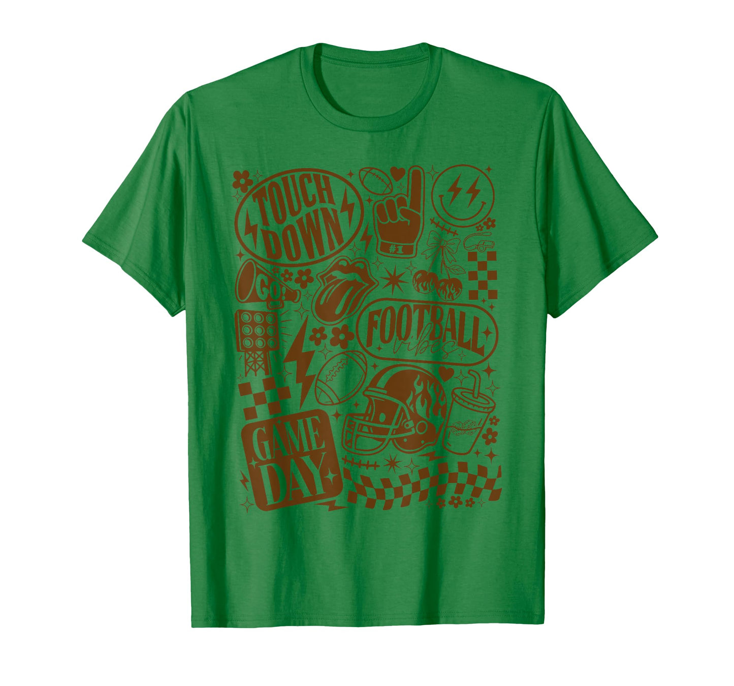 Cheerleader Football Mom Coquette Bow Game Day Women Girls T-Shirt