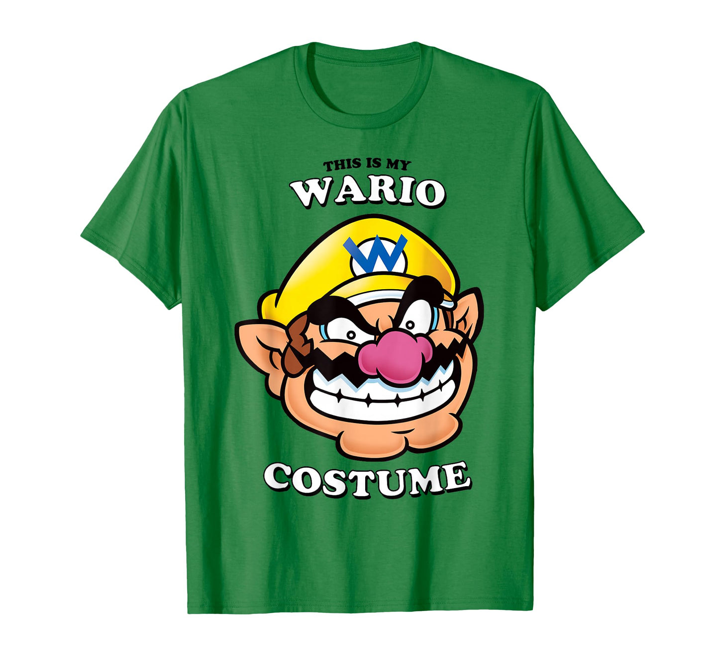 Super Mario Halloween Vintage This Is My Wario Costume T-Shirt