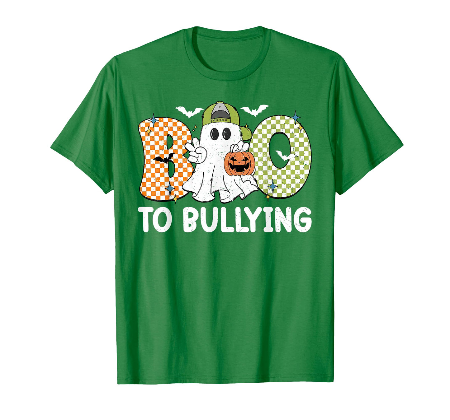 Boo to Bullying Halloween Orange Anti Bully Unity Day Kids T-Shirt