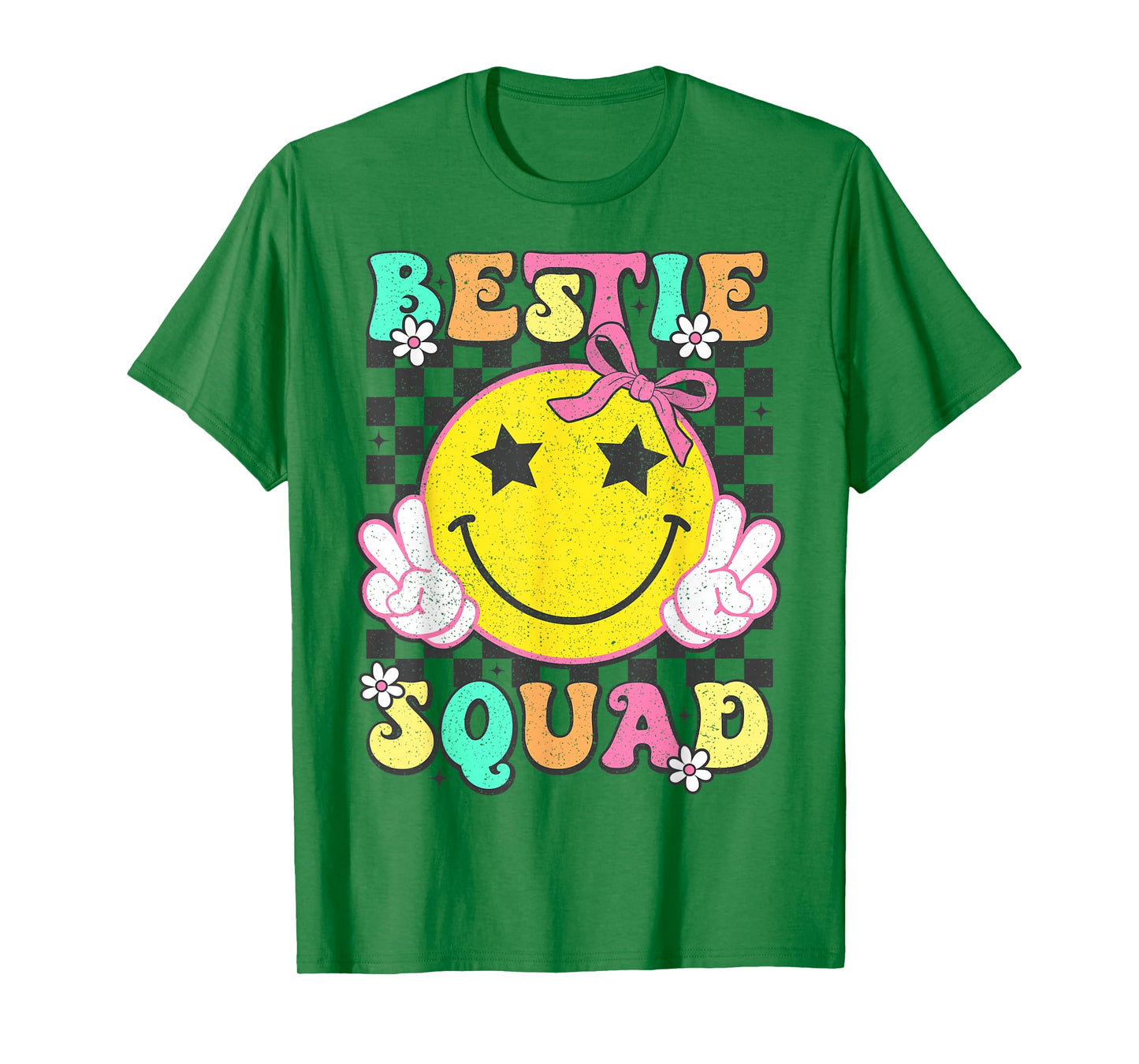 Groovy Bestie Squad Best Friends Matching Girls Party T-Shirt
