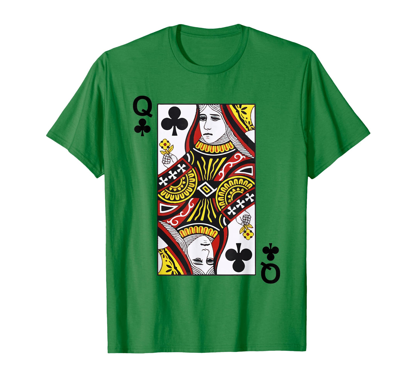 Queen of Clubs Blackjack Playing Cards Tshirt T-Shirt