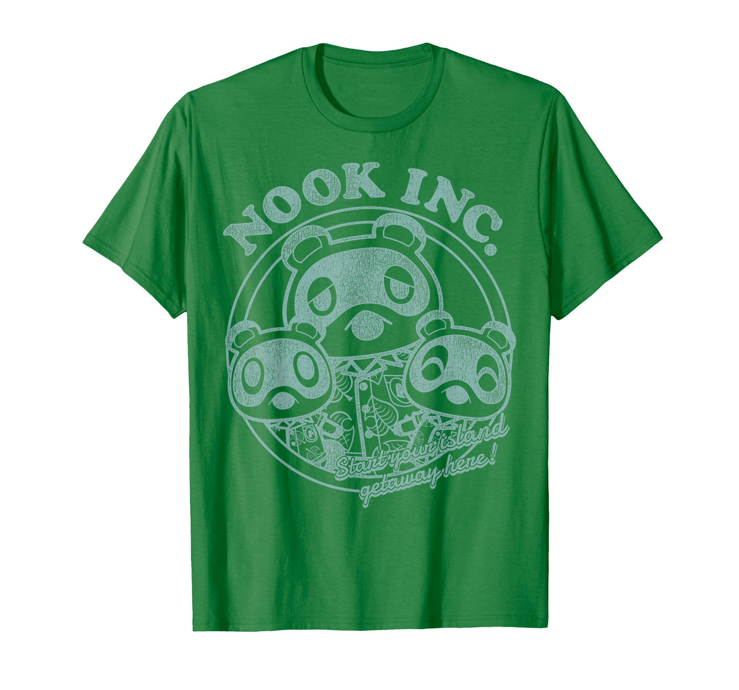 Animal Crossing: New Horizons Nook Inc. Getaway Faded Badge T-Shirt