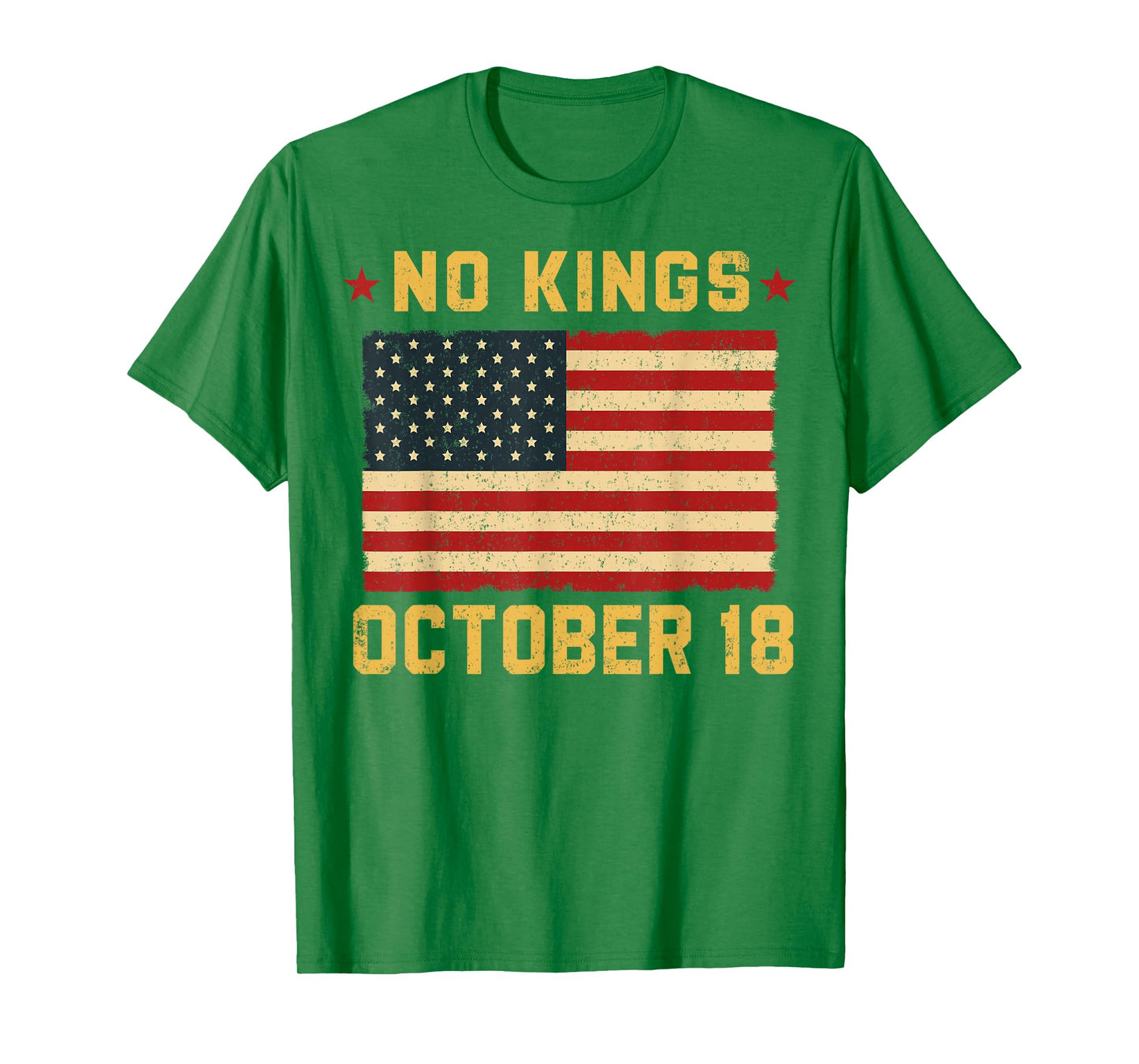 No Kings Shirt Vintage America Flag 1776 October 18 T-Shirt