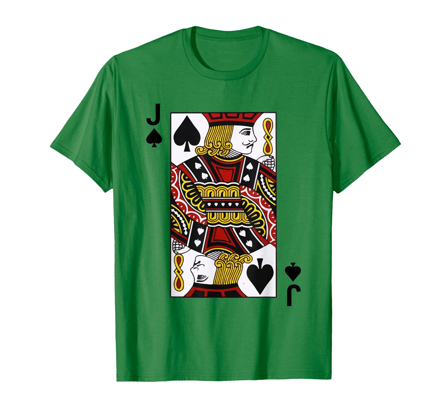 Jack of Spades J Blackjack Playing Cards Tshirt