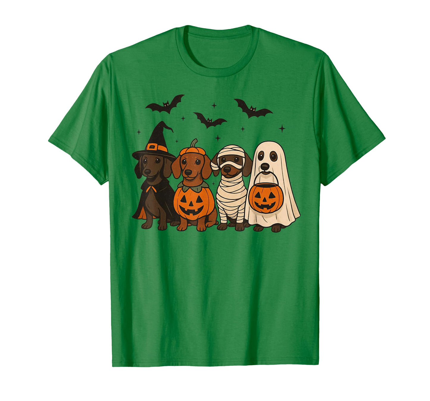 Weiner Dog Witch Halloween Cute Halloween Dachshund T-Shirt
