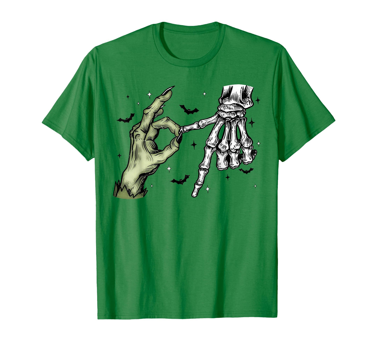 Halloween 6 7 Funny Six Seven Meme Skeleton Hand T-Shirt