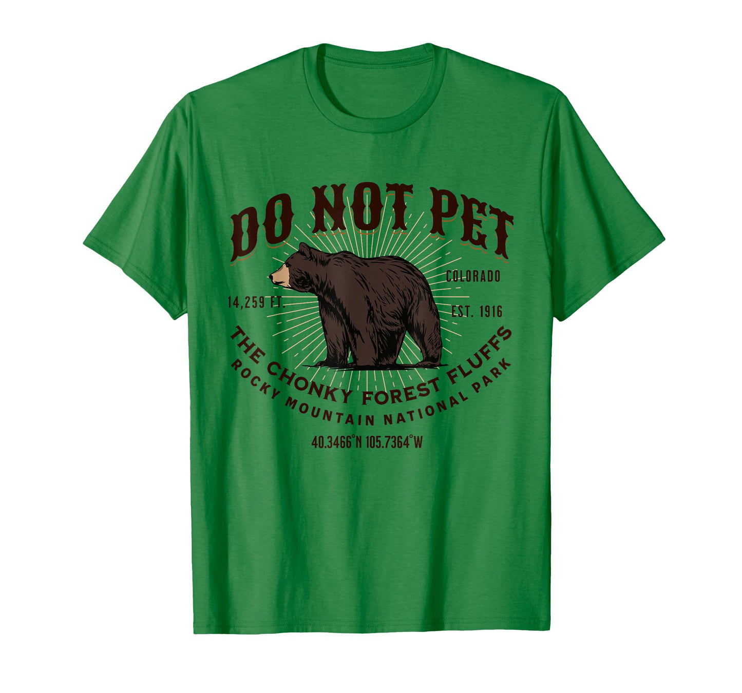 Rocky Mountain National Park Black Bear Funny Souvenir T-Shirt