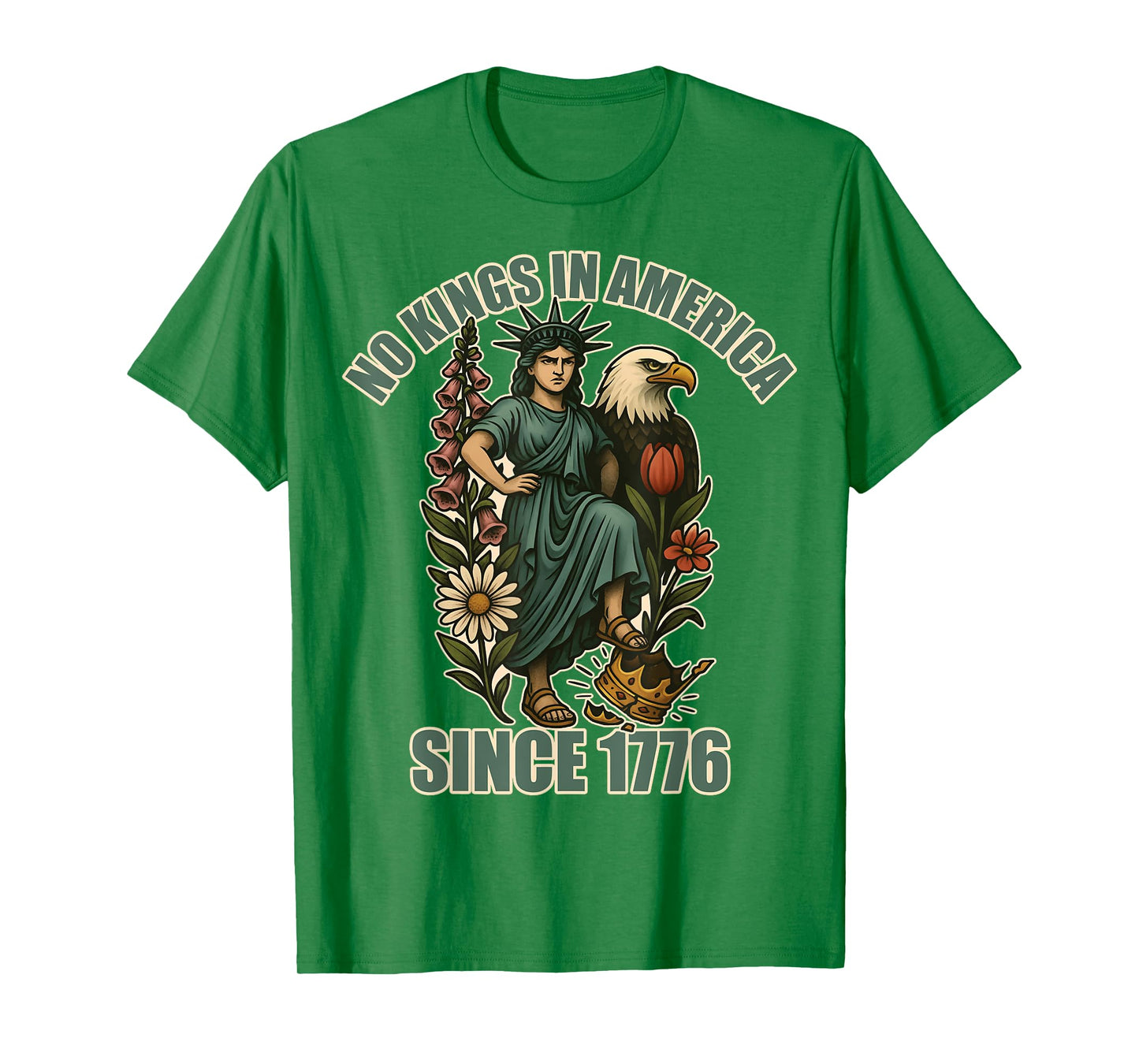 Trump No King In America Since 1776 Anti ICE Statue Liberty T-Shirt