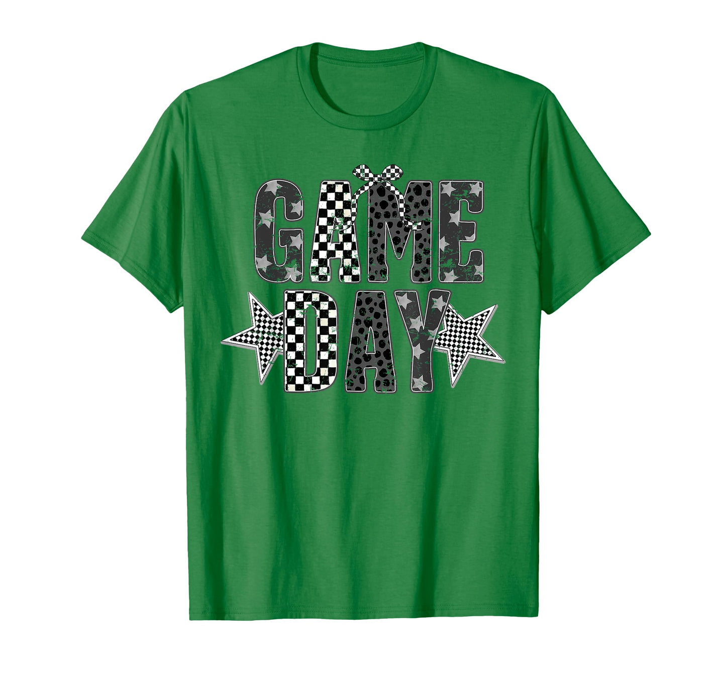Checkered Game Day Football Touchdown Season Men Women Kids T-Shirt