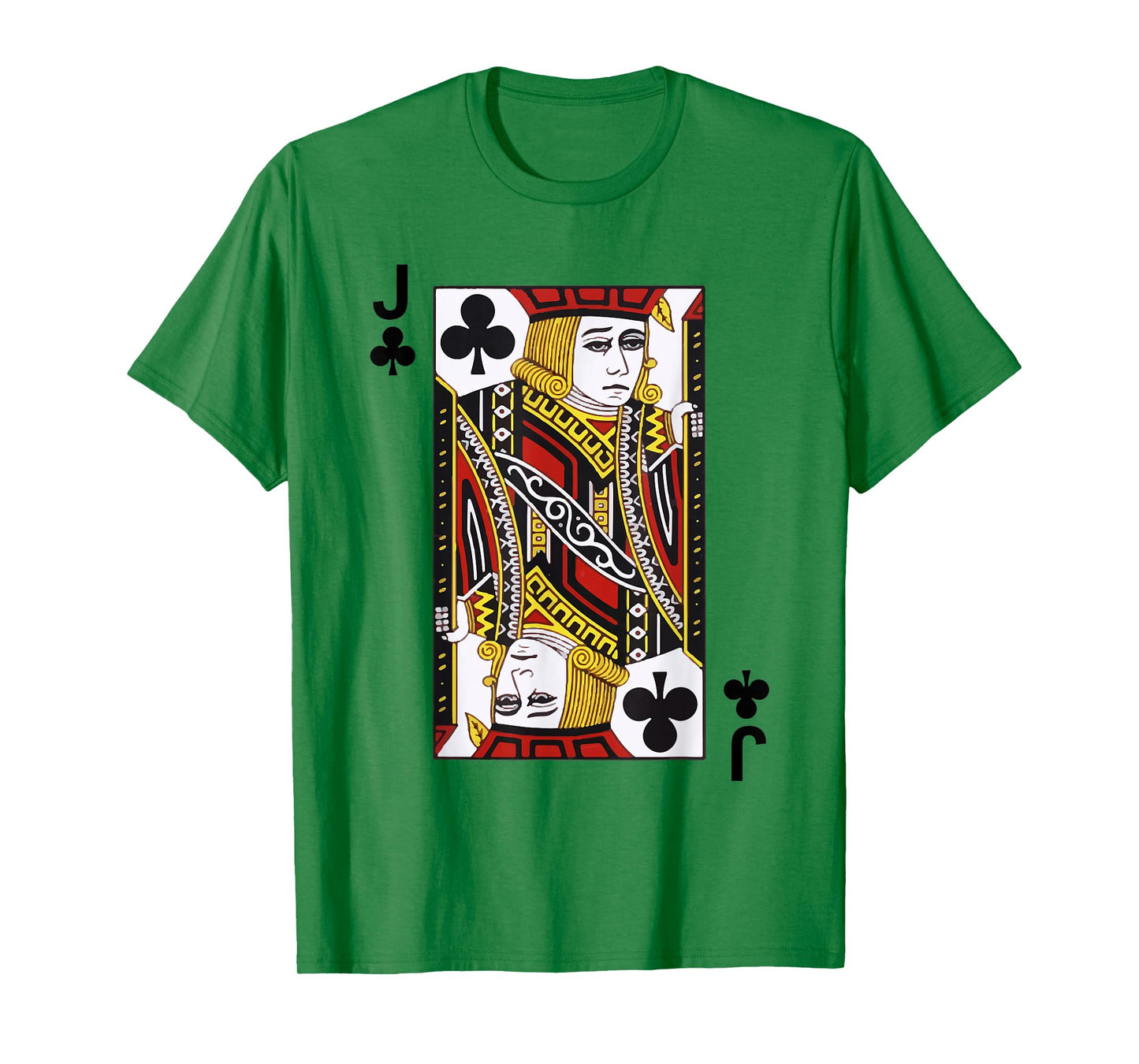 Jack of Clubs Tshirt Blackjack Cards Poker 21 J Tee shirt T-Shirt
