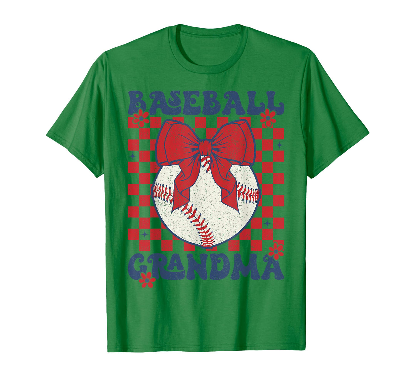 Baseball Grandma Coquette Bow Game Day Grandma T-Shirt
