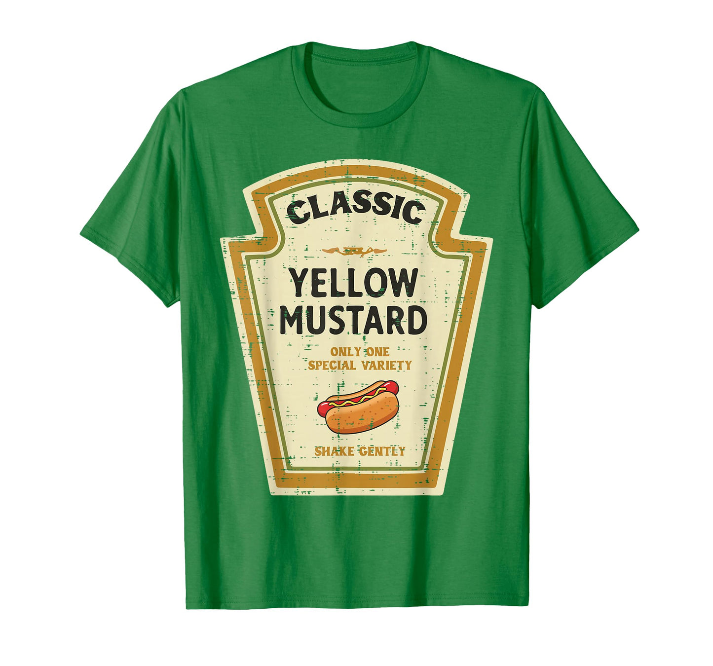 Halloween Yellow Mustard Funny Food Costume Men Women Kids T-Shirt