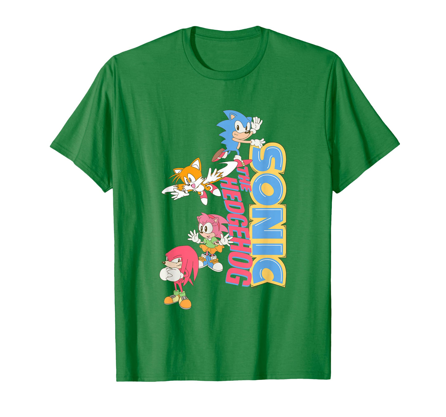 Sonic The Hedgehog Sonic & Friends Cute Retro Group Shot T-Shirt